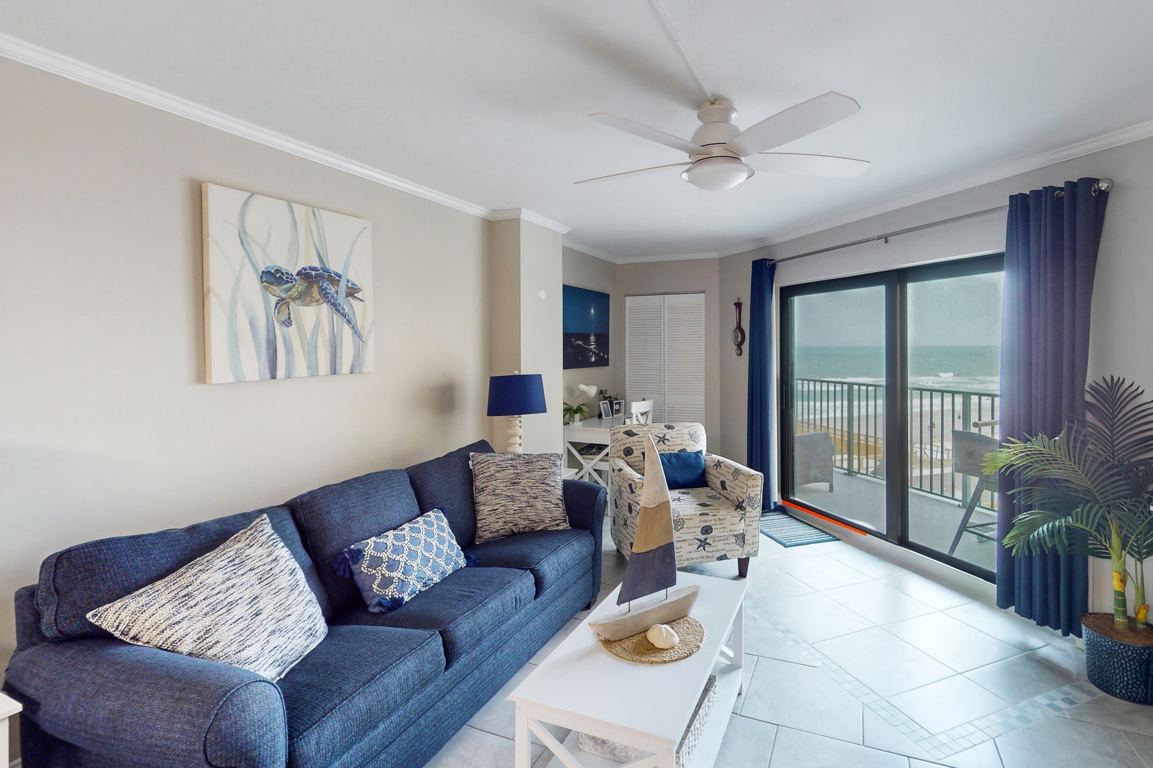 Oceanview Condo w/ Balcony, Pool, Hot Tub & Steps to Crabby Joe's