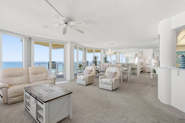 Elegant Oceanfront Condo w/ Balcony, Pool & Steps to Beach