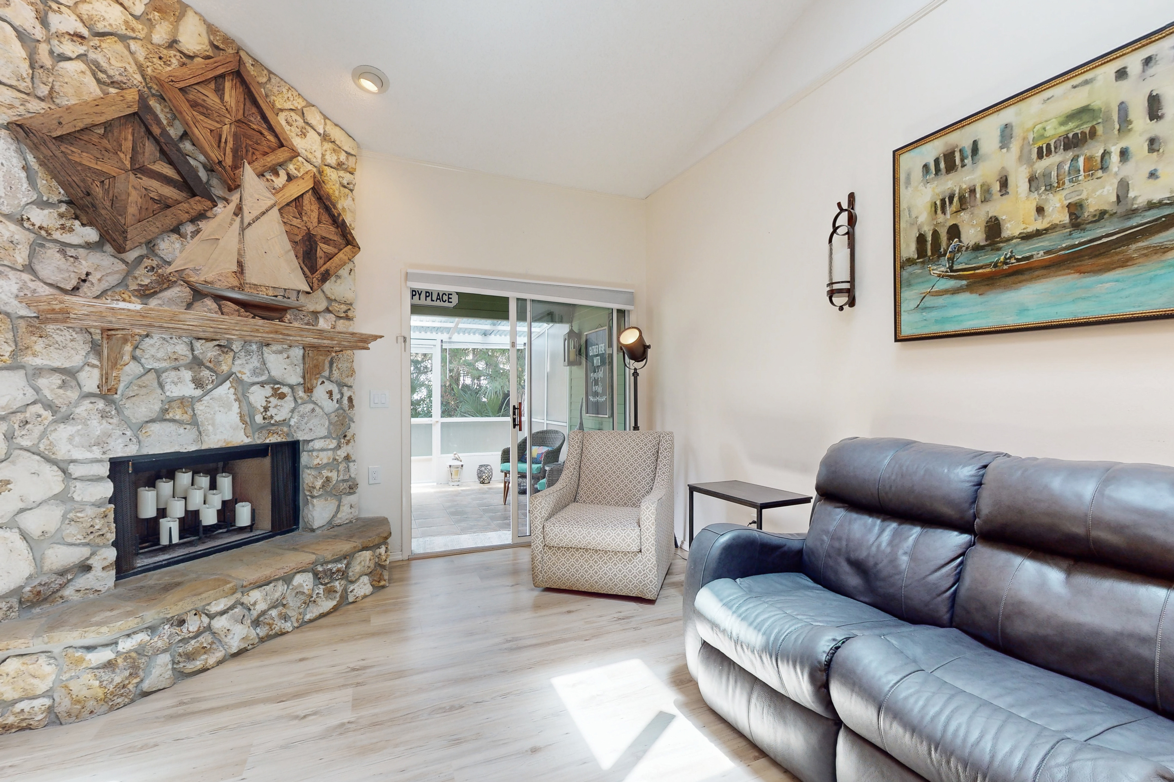 Modern Retreat with Pool, Tennis & Patio Comfort Near Daytona Beach