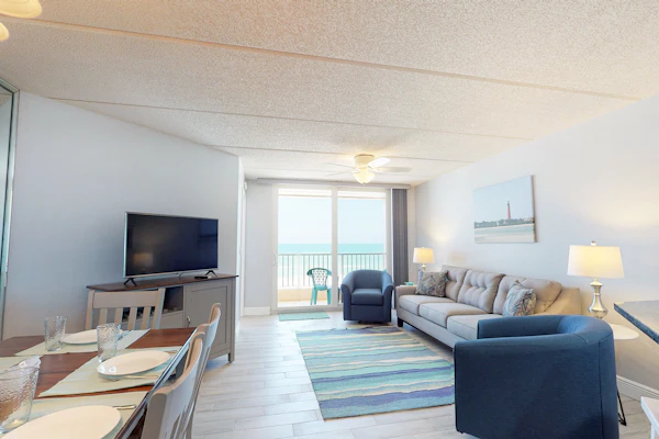 Oceanfront Balcony, Heated Pool, Peaceful Ponce Inlet Stay