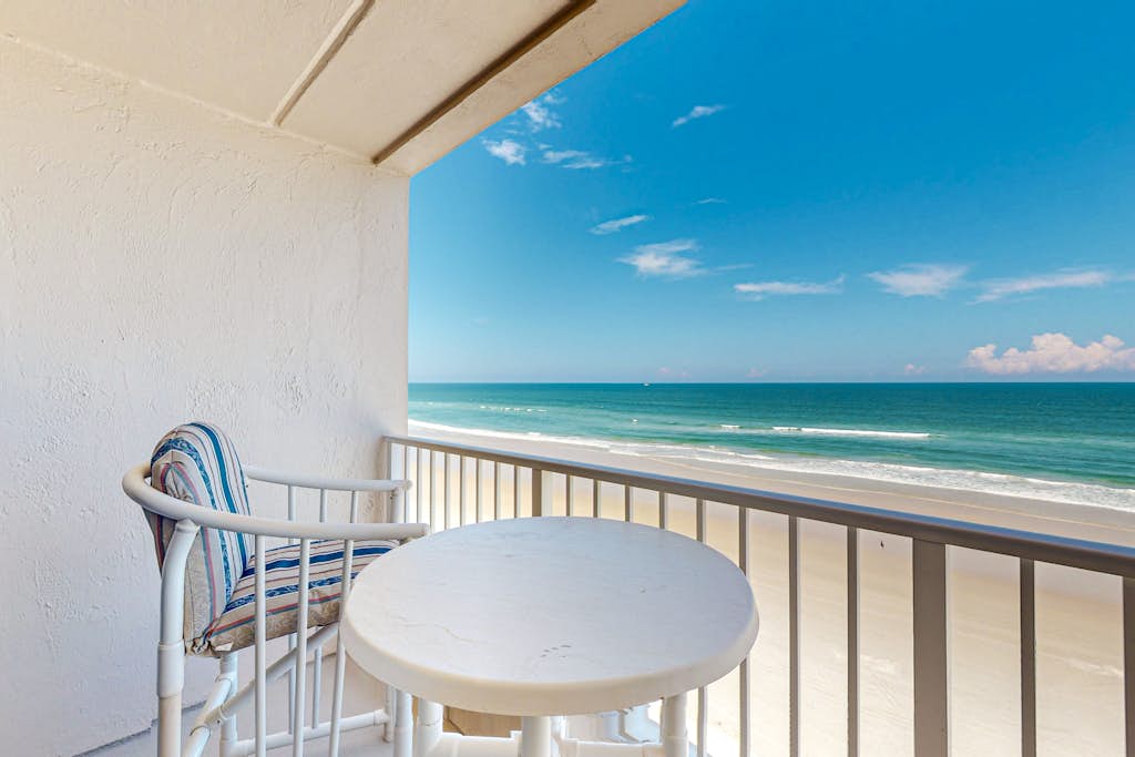 Oceanfront Serenity | Balcony Views + Pool | Peaceful Ponce Inlet Condo
