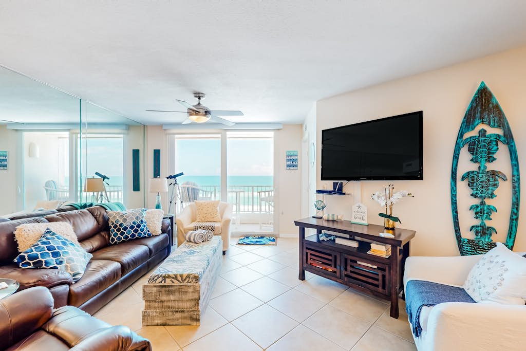 Oceanfront Serenity | Balcony Views + Pool | Peaceful Ponce Inlet Condo