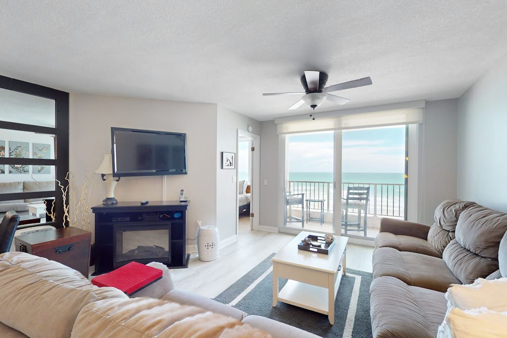 Oceanfront Escape w/ Pool, Balcony & Beach Access at Southpoint 109