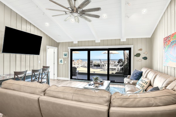 Oceanfront Escape w/ Deck, Shared Pool & Serene Non-Driving Beach