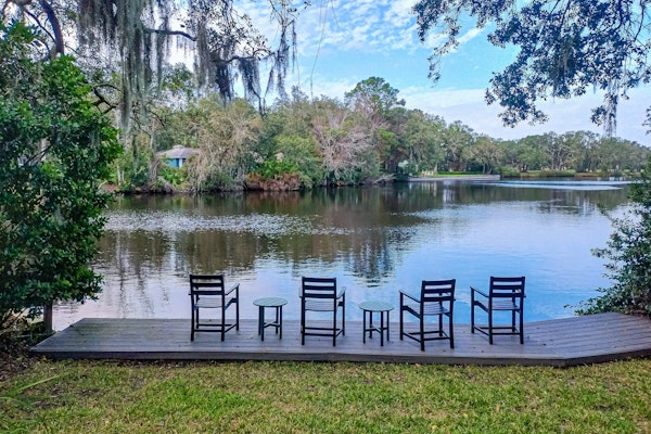Lakefront home with private pool & outdoor space for entertaining