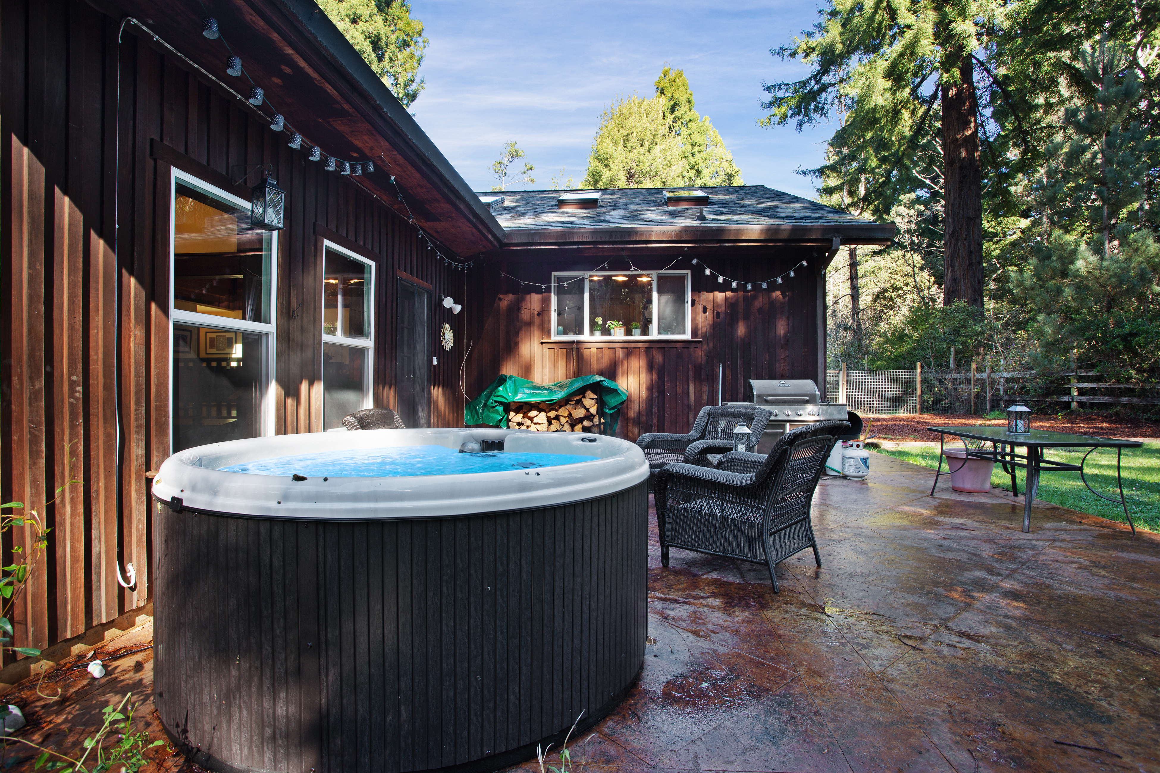 Tree-lined Home with Hot Tub, Firepit & Large Yard
