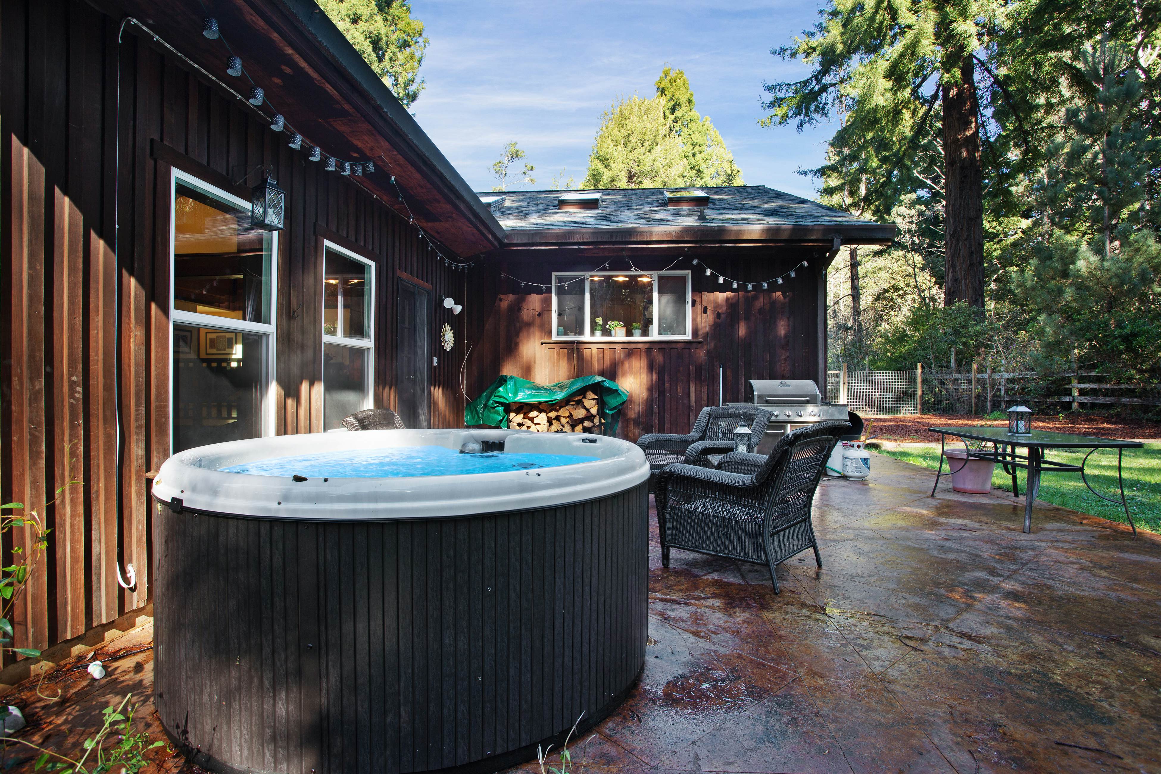 Tree-lined Home with Hot Tub, Firepit & Large Yard