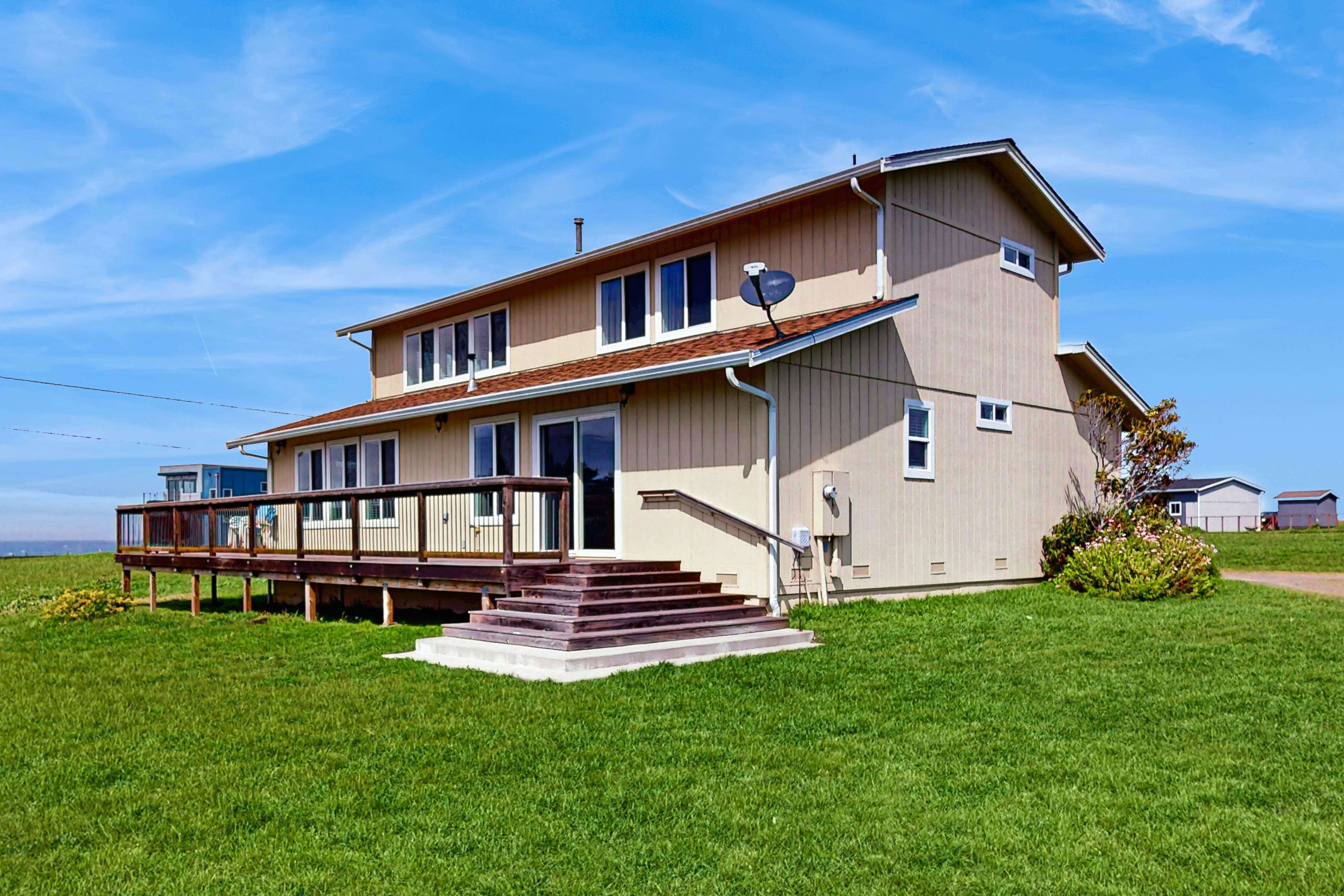 Dog Friendly Oceanfront Home with Hot Tub & Views