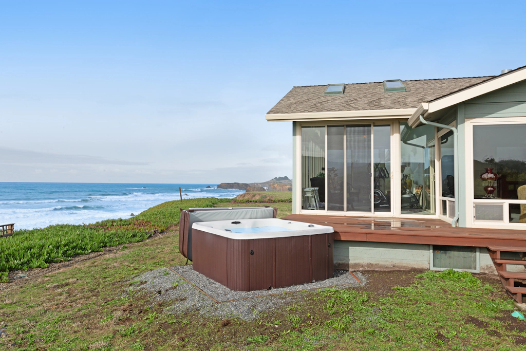 Oceanview Home with Hot Tub & Private Beach Access