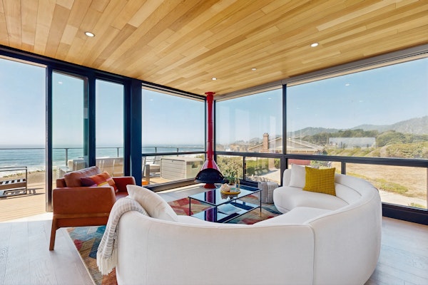 Modern Oceanfront Container Home with Hot Tub