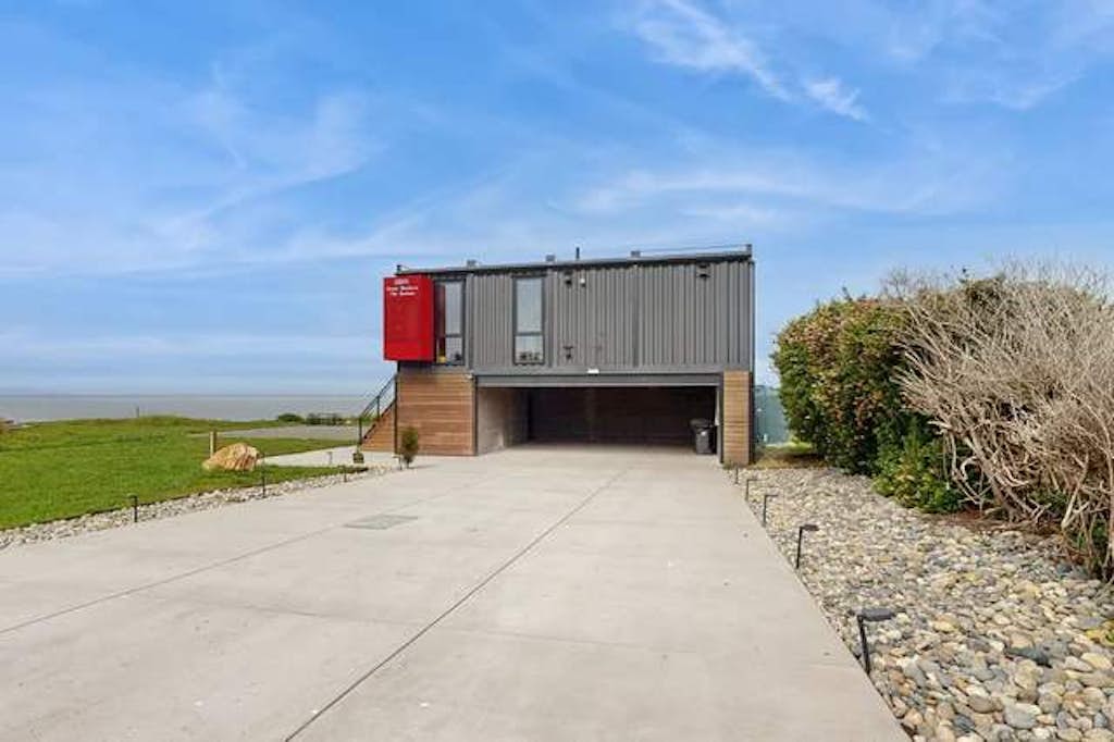 Modern Oceanfront Container Home with Hot Tub