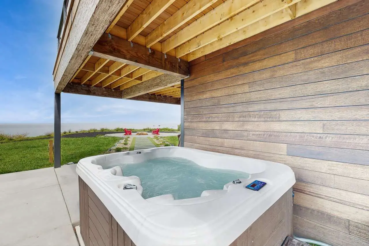 Modern Oceanfront Container Home with Hot Tub