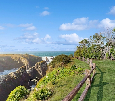Oceanfront cottage with beach views & deck