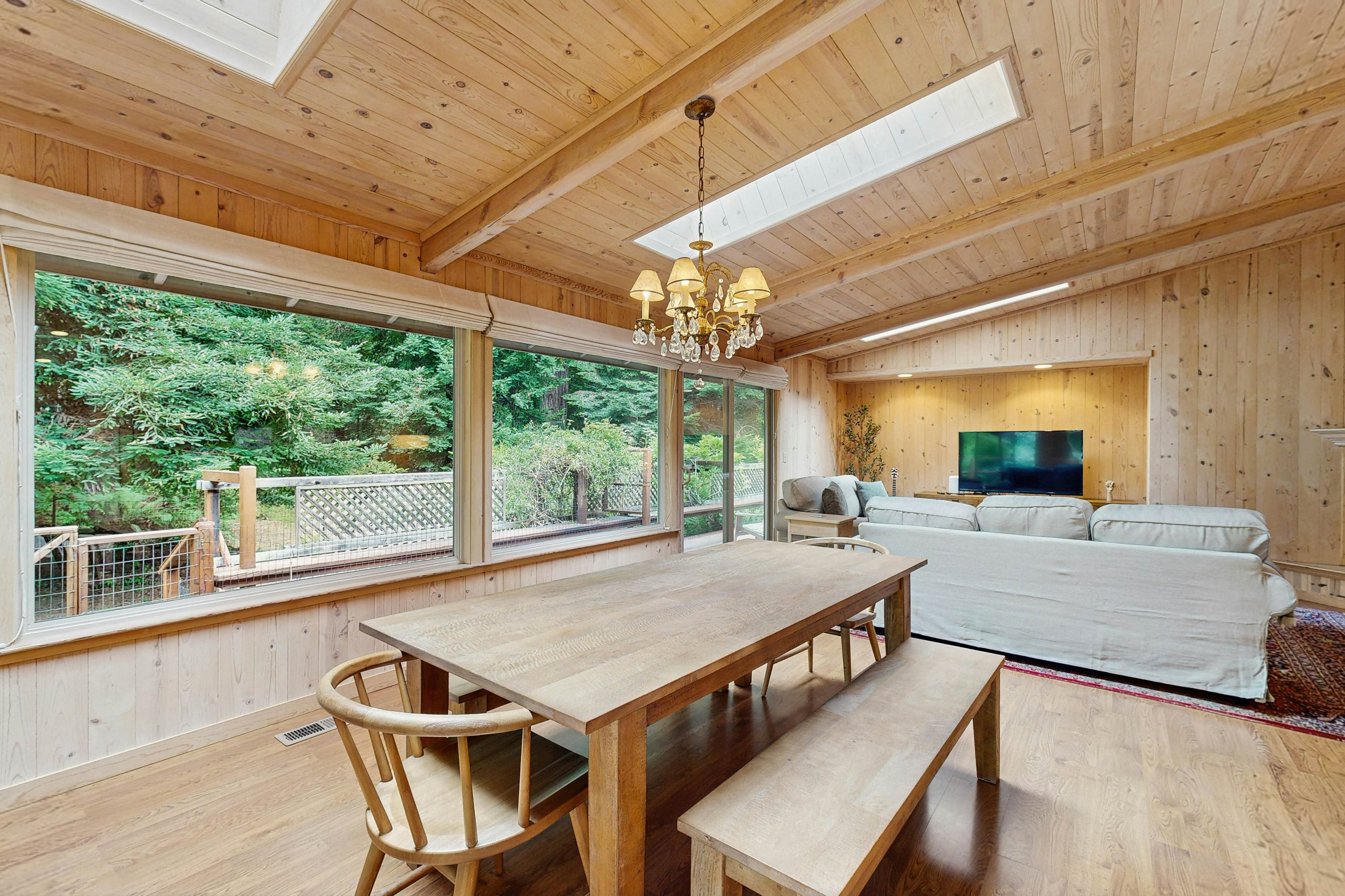 Cozy Forest View Home: Pet-Friendly, Large Deck 