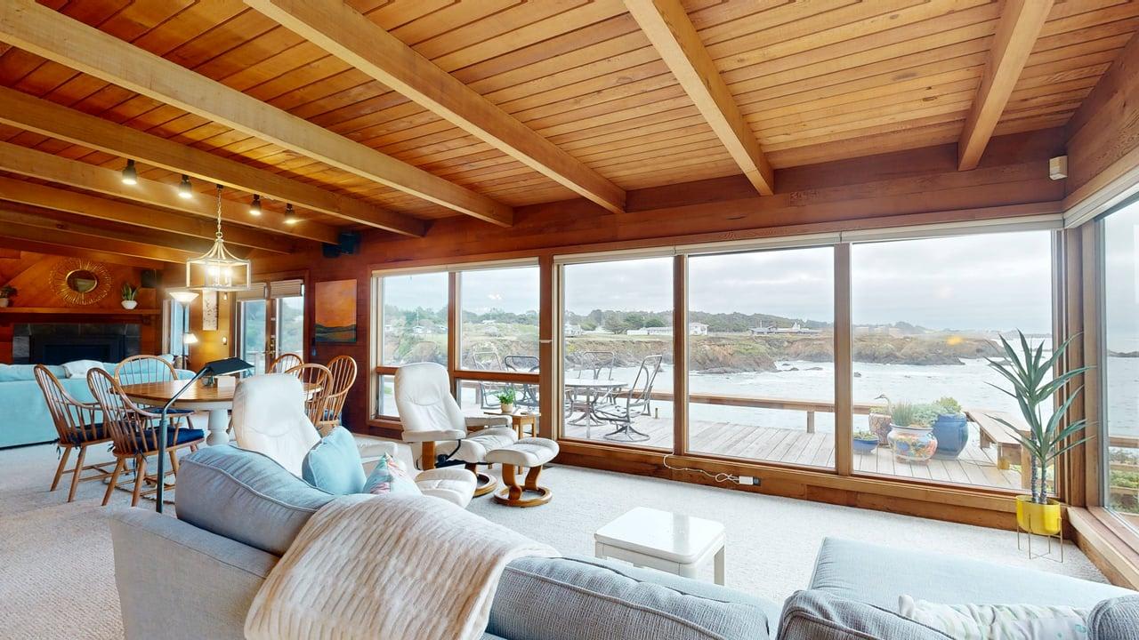 Oceanfront Haven with Beach Access, Views & Deck