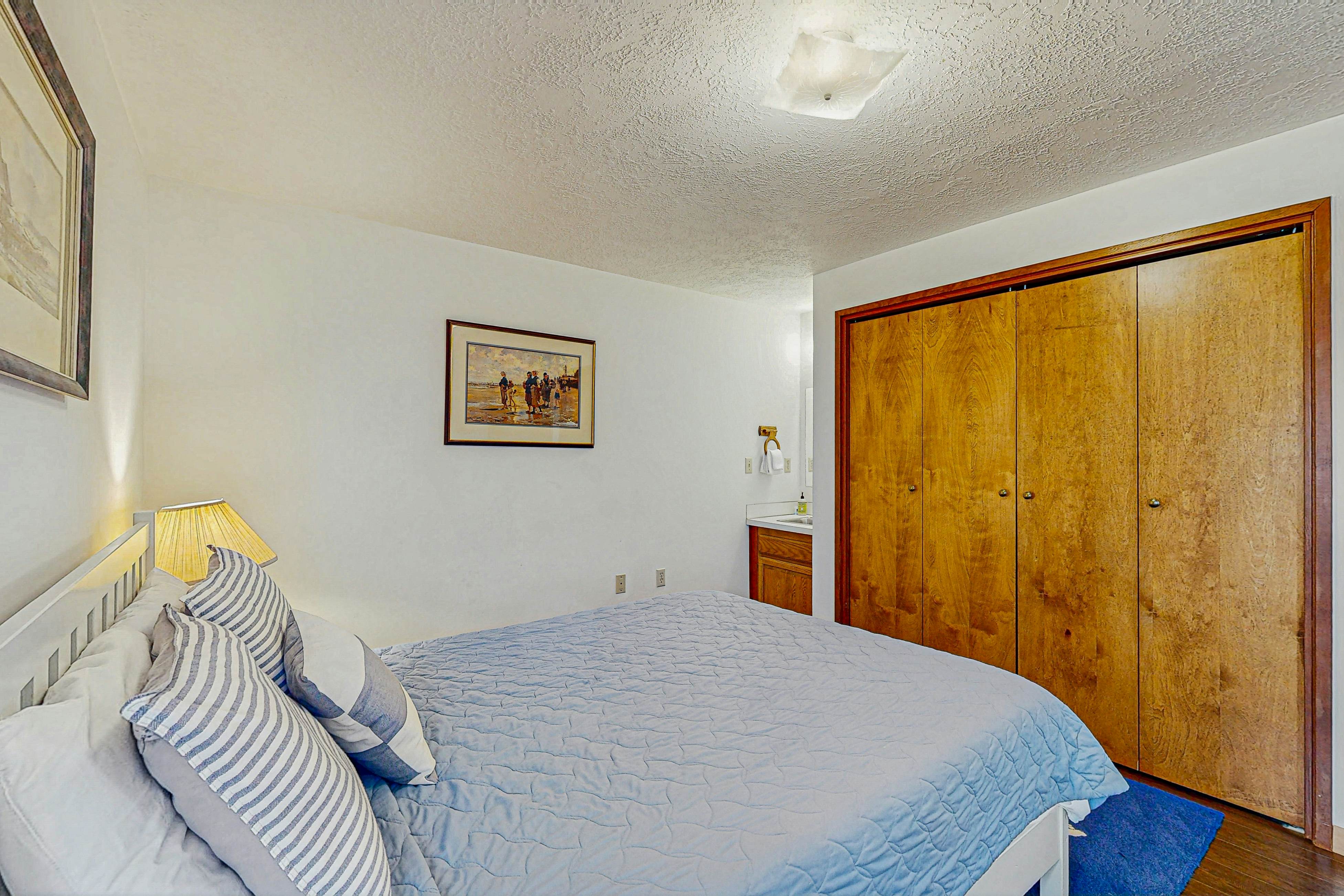 Dog-friendly home with oceanfront location & fireplace - walk to the beach