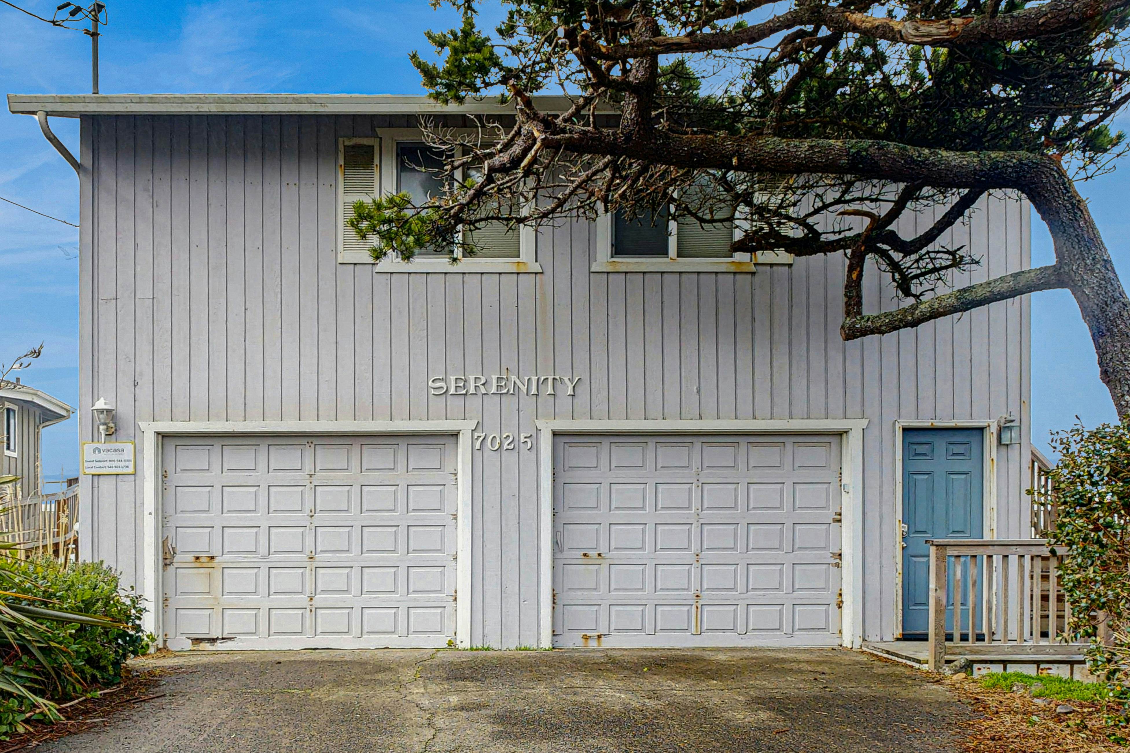 Dog-friendly home with oceanfront location & fireplace - walk to the beach