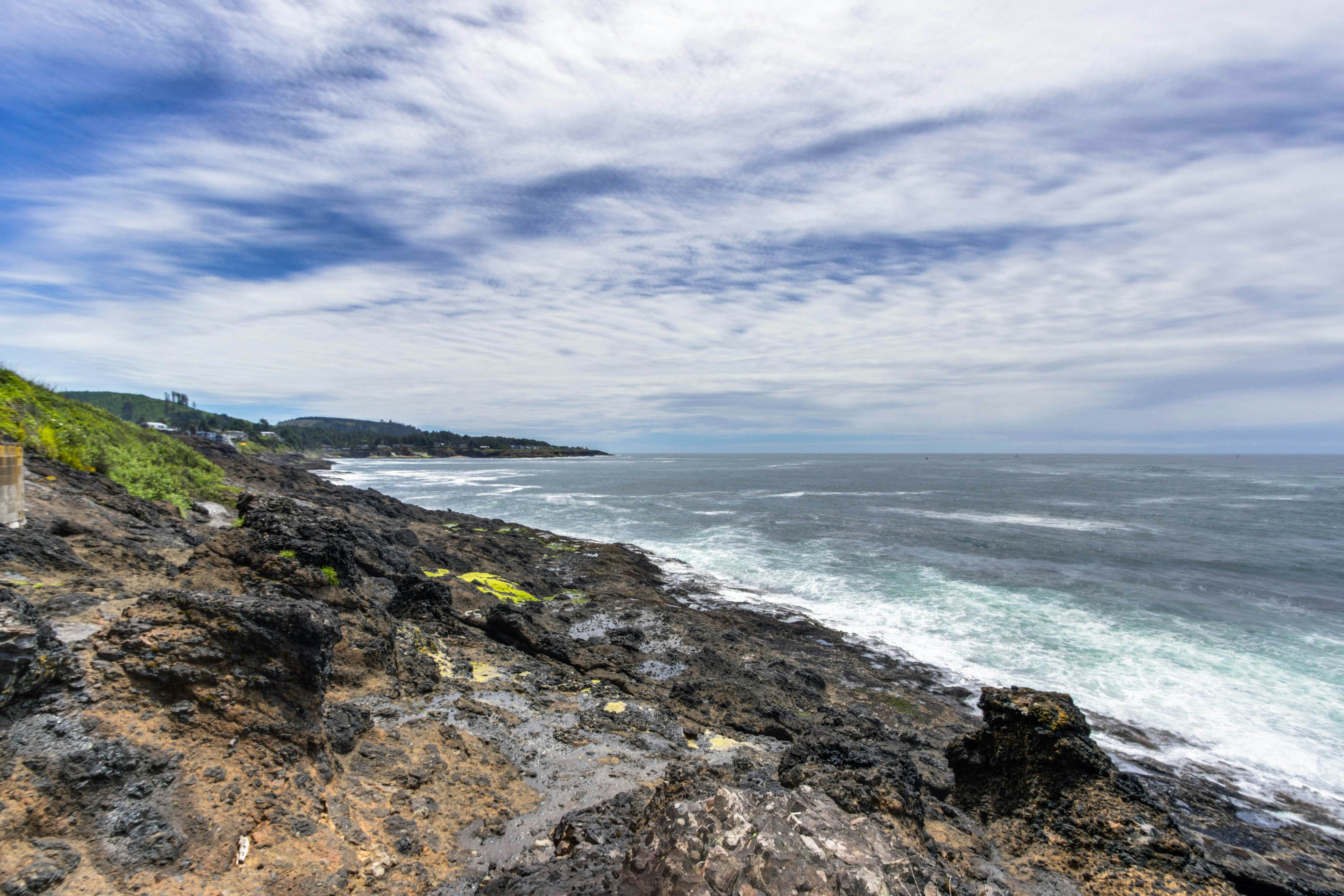 Dreamy oceanfront retreat w/ spacious deck & high-speed WiFi - dogs OK