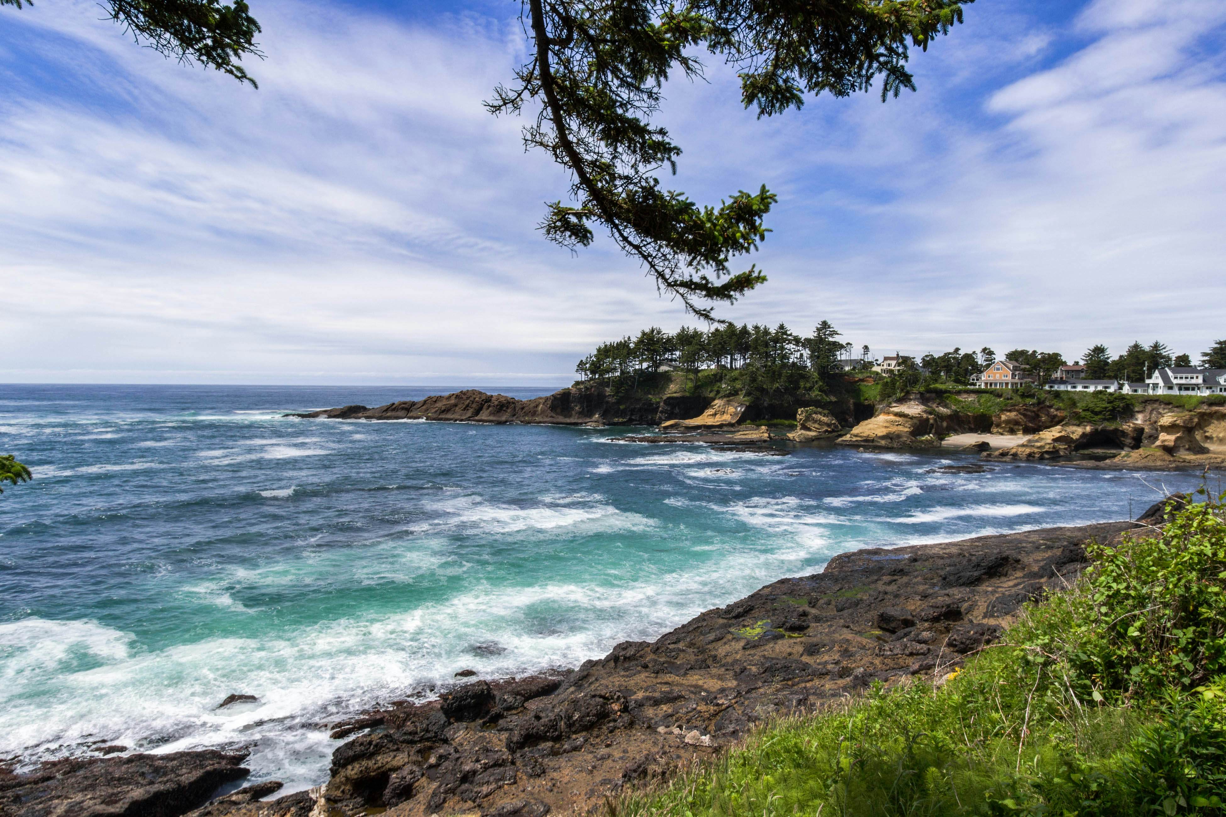 Stunning oceanfront retreat w/ gourmet kitchen & high-speed WiFi - dogs welcome