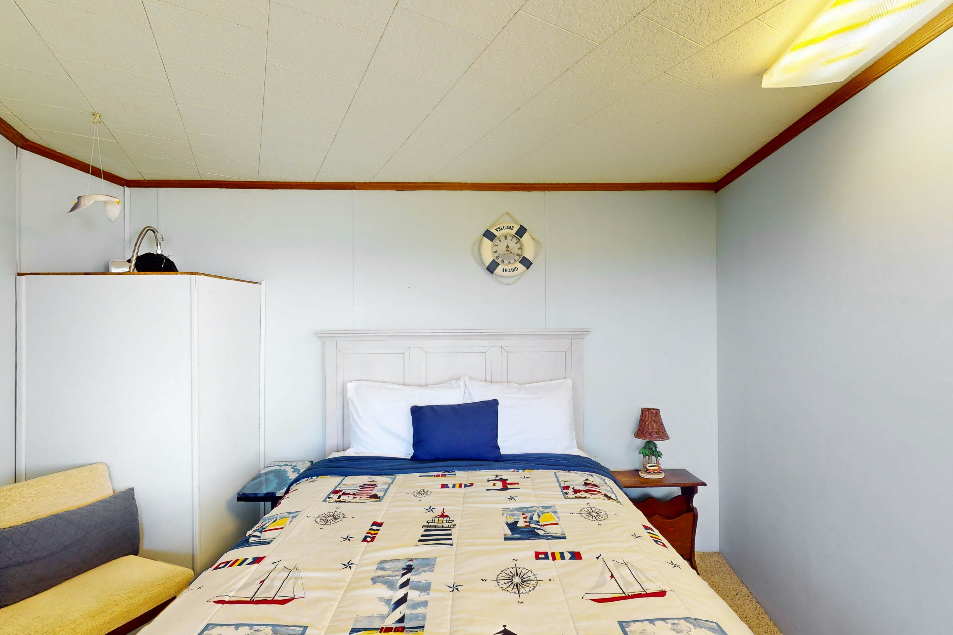 Dog-friendly home with great decks & stunning ocean views