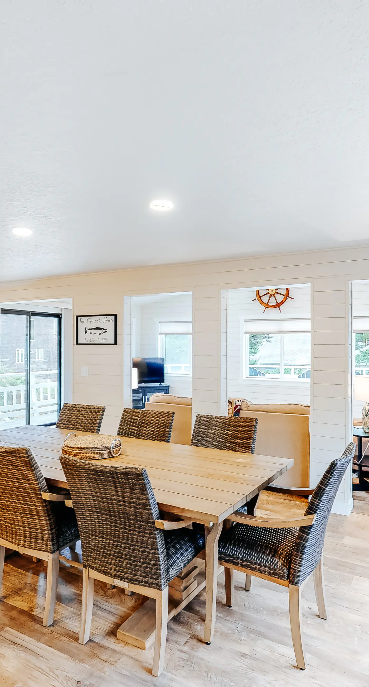 Homey dog friendly house with partial ocean views gas fireplaces and gas grill