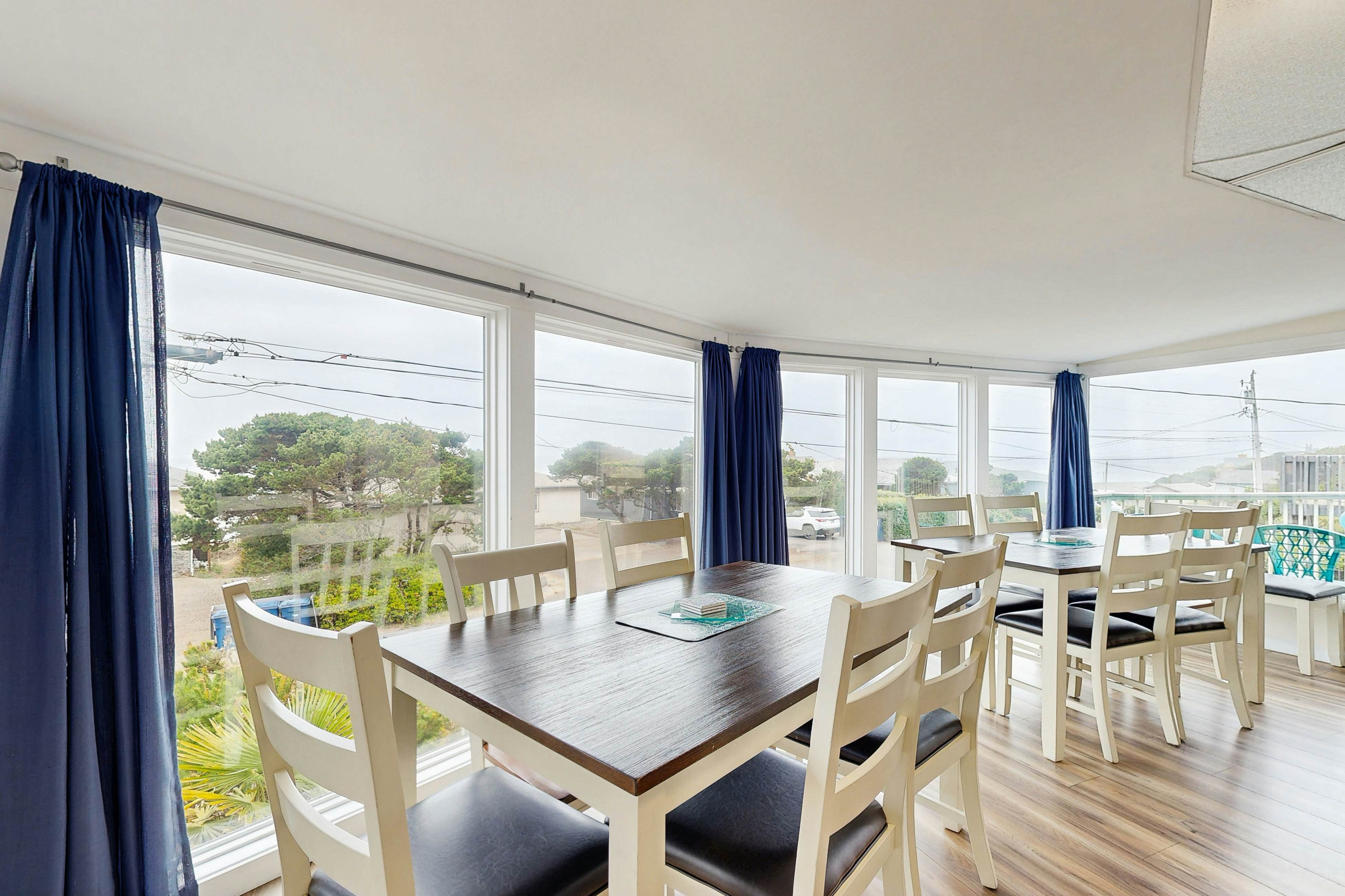 Unique and spacious home with private hot tub game room and great ocean views