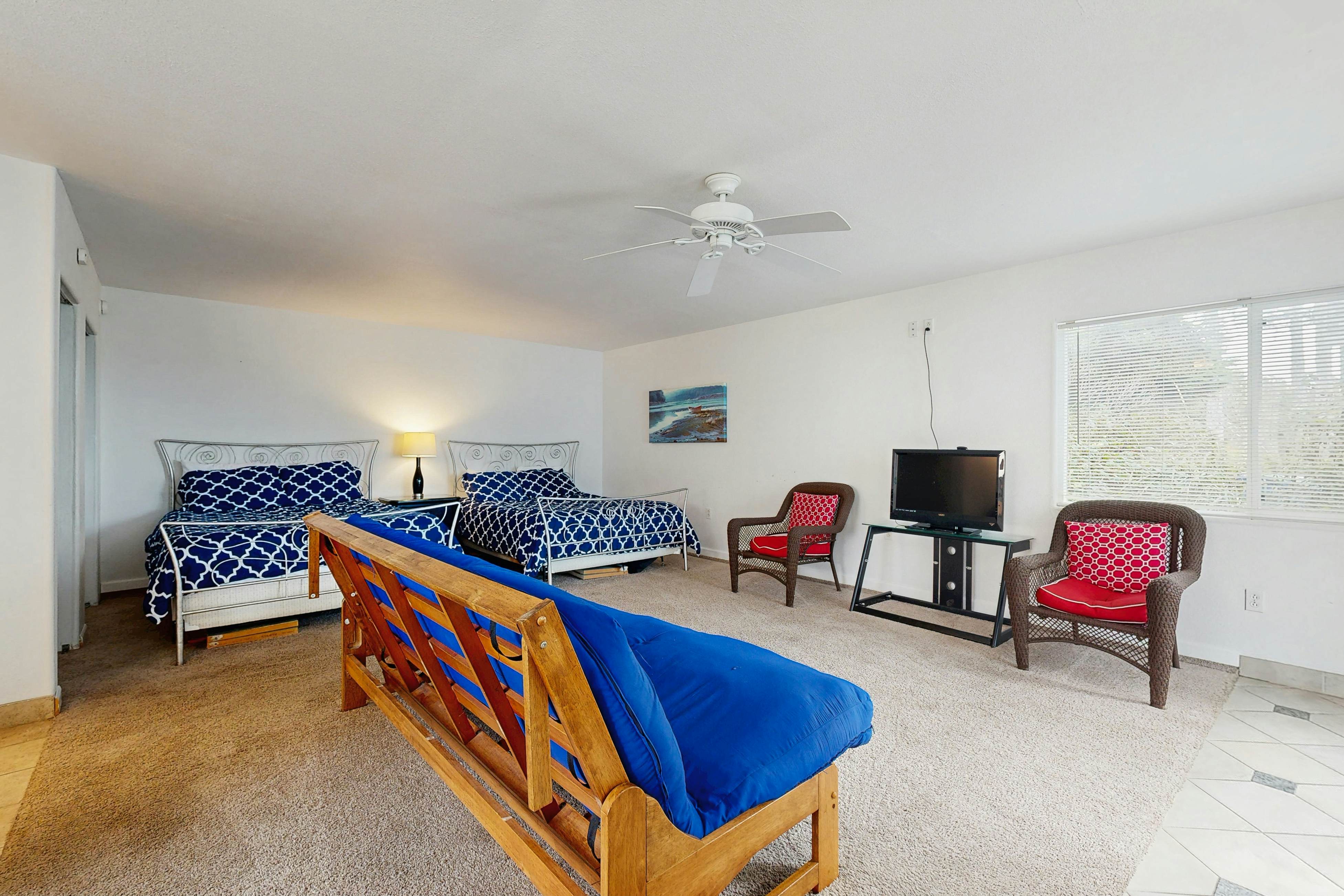 Unique and spacious home with private hot tub game room and great ocean views