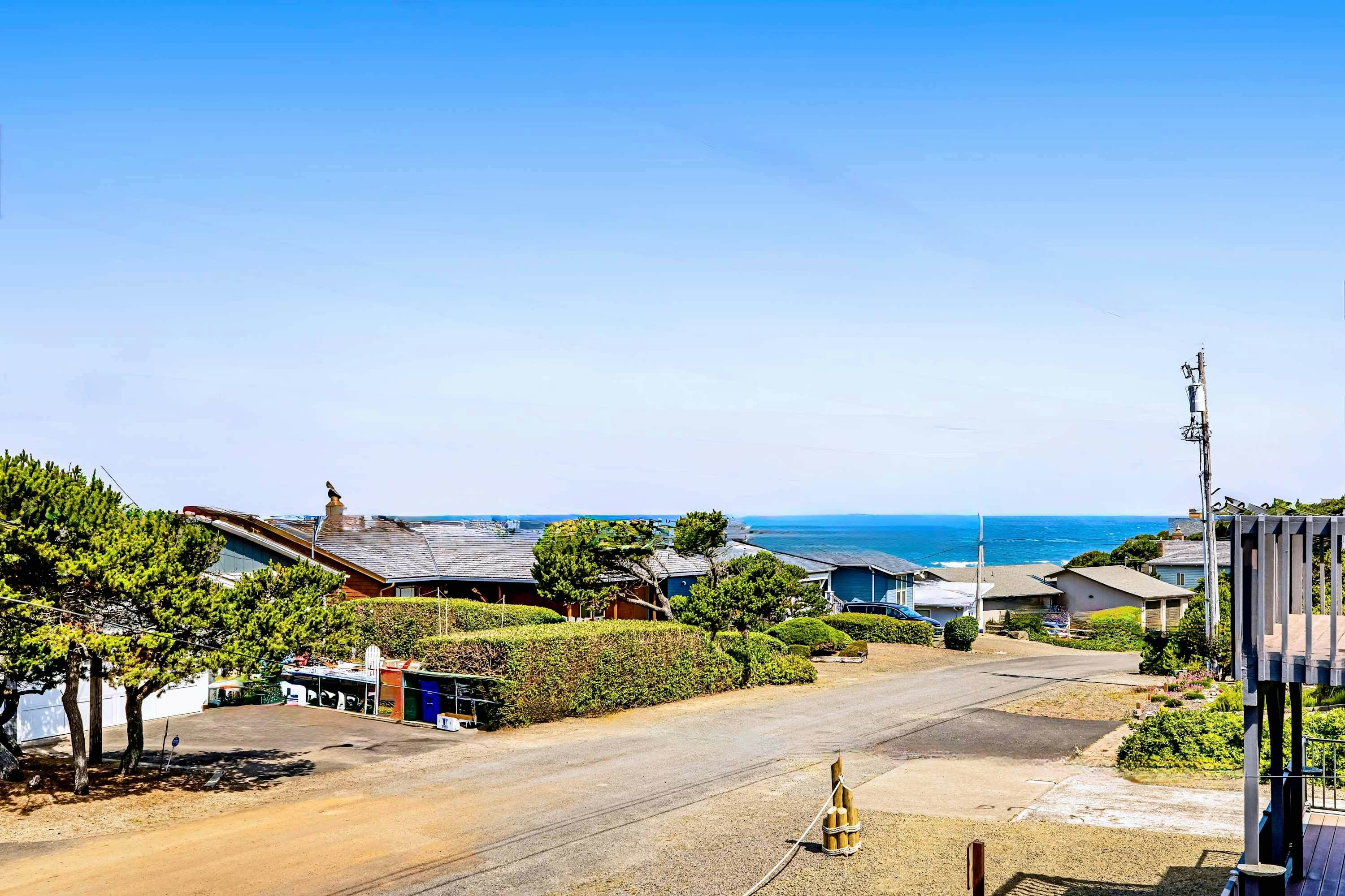 Unique and spacious home with private hot tub game room and great ocean views