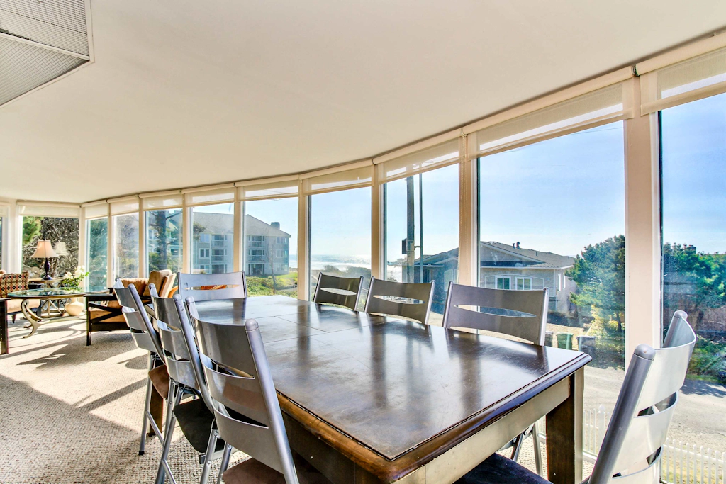 Unique and spacious home with private hot tub game room and great ocean views