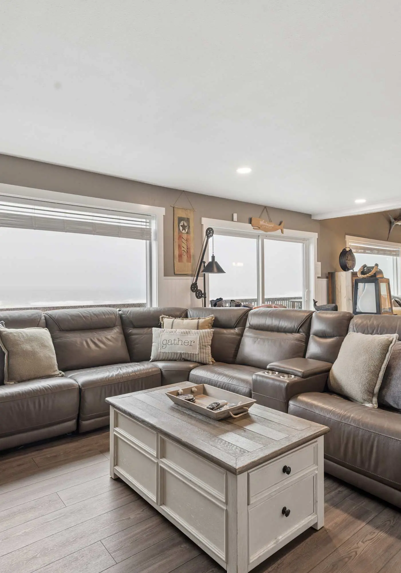 Oceanfront dog friendly house with deck private hot tub and stunning views