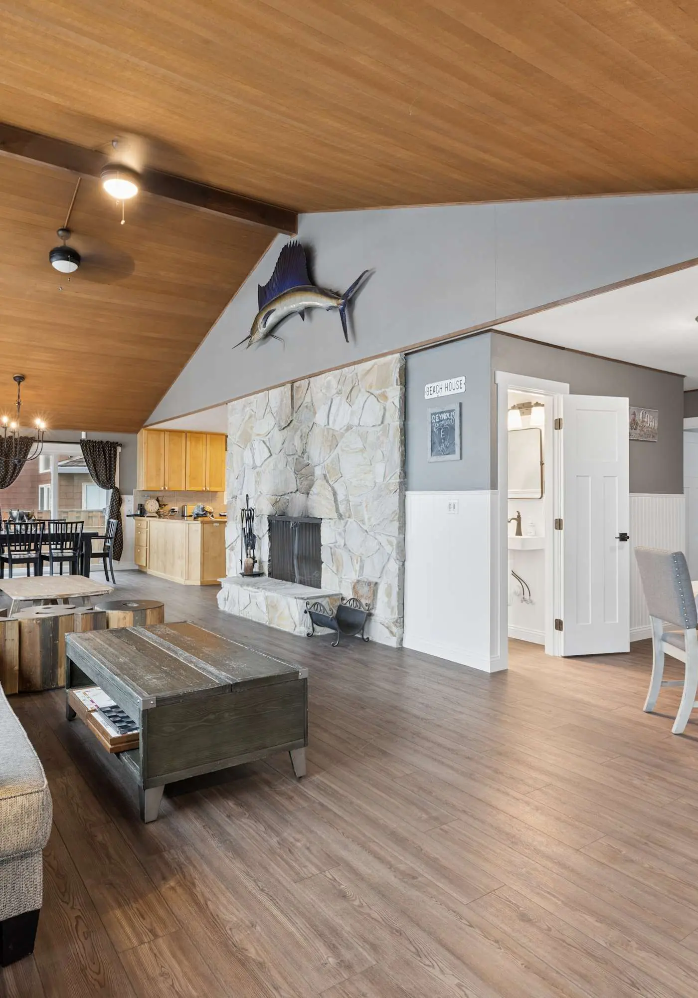Oceanfront dog friendly house with deck private hot tub and stunning views