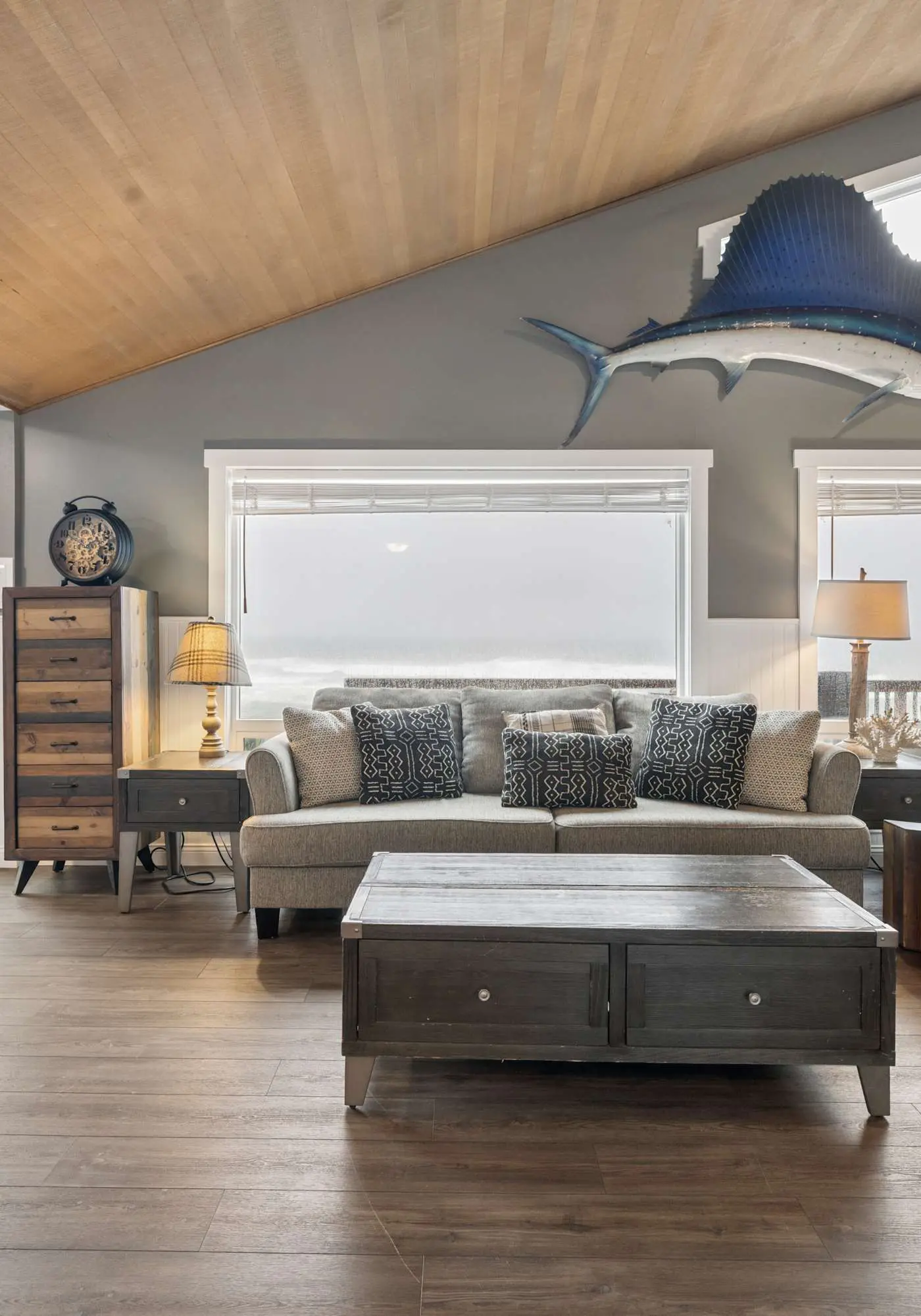 Oceanfront dog friendly house with deck private hot tub and stunning views