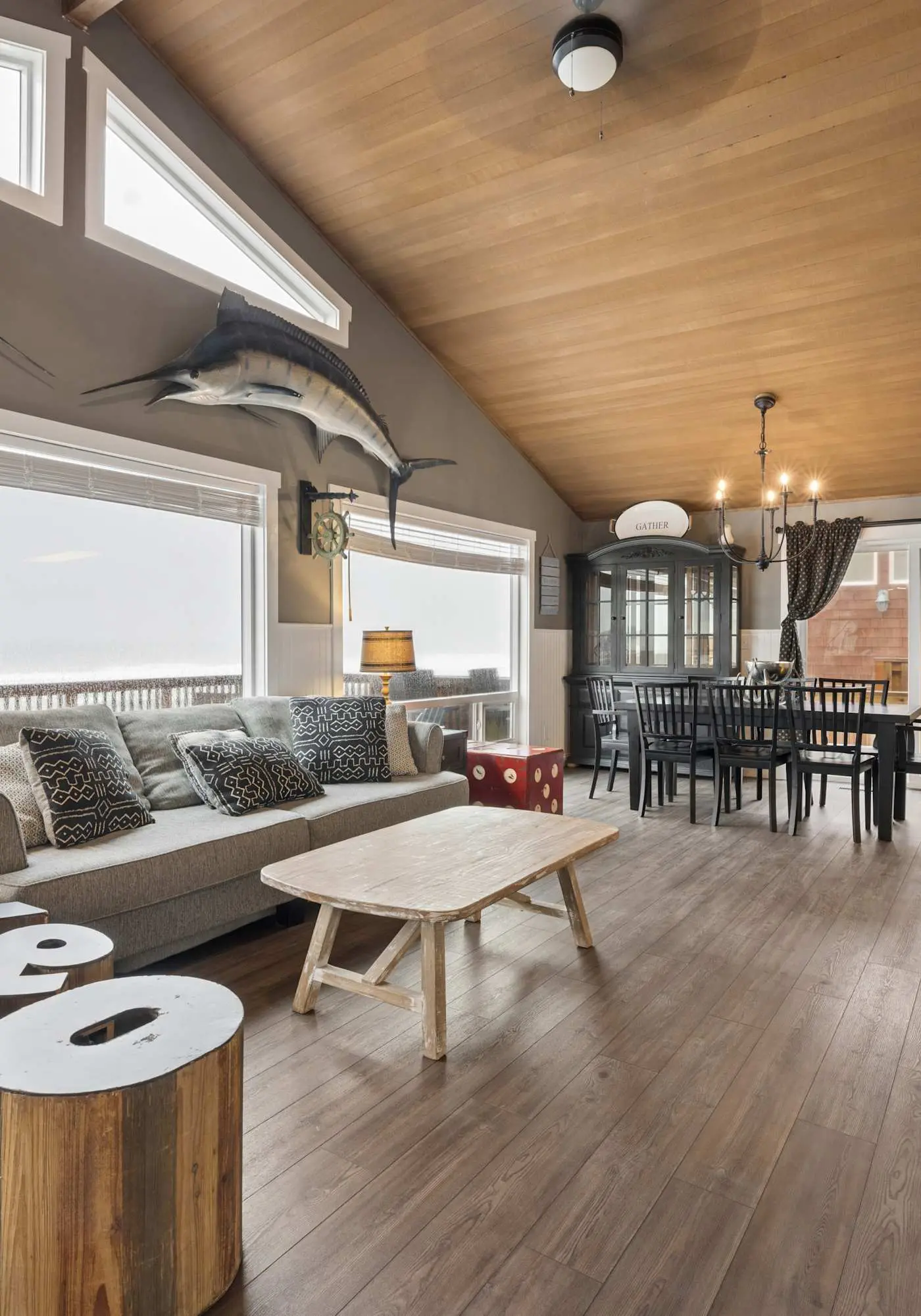 Oceanfront dog friendly house with deck private hot tub and stunning views