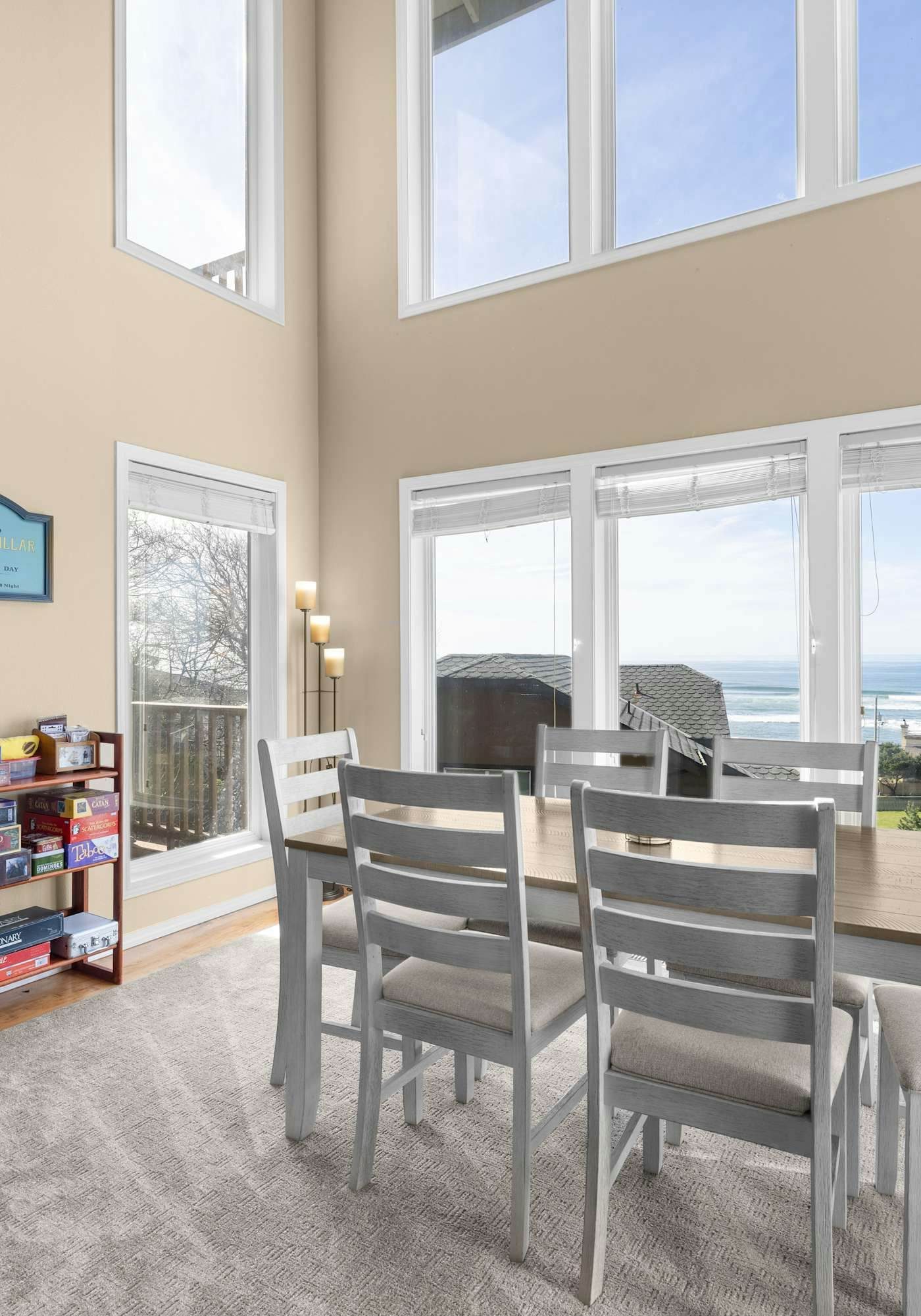 Sunlit home with gorgeous ocean views big decks and hot tub