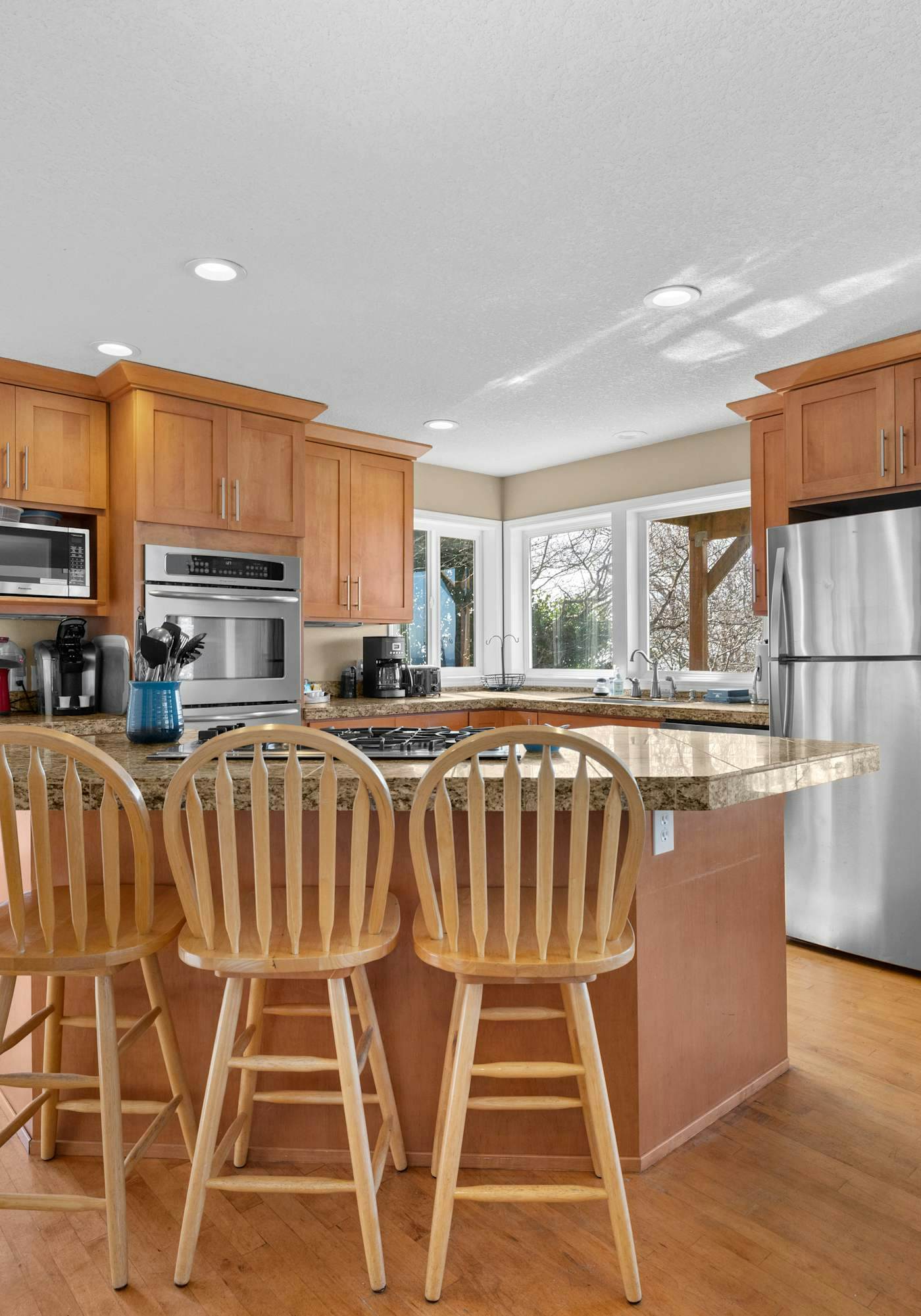 Sunlit home with gorgeous ocean views big decks and hot tub