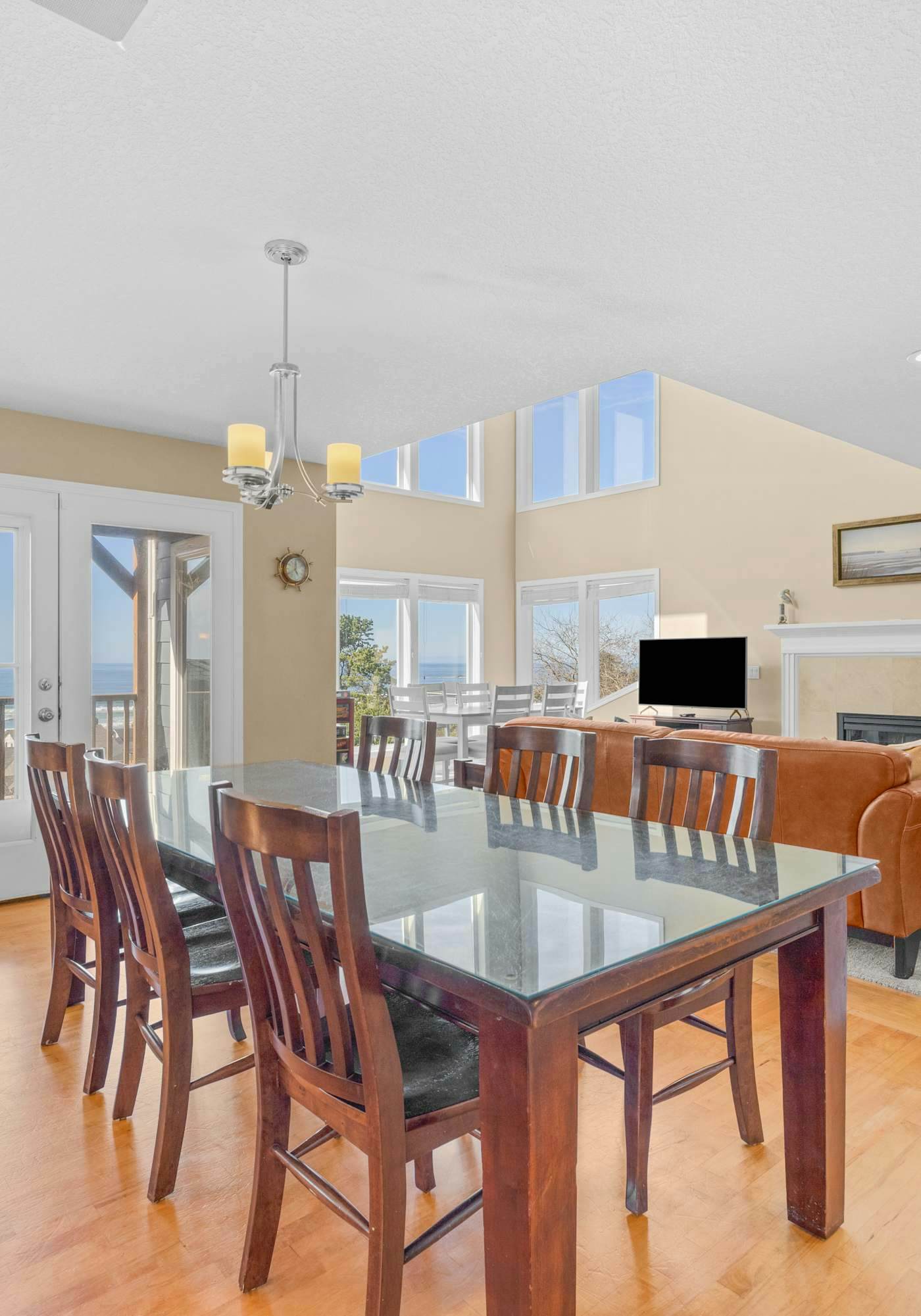 Sunlit home with gorgeous ocean views big decks and hot tub