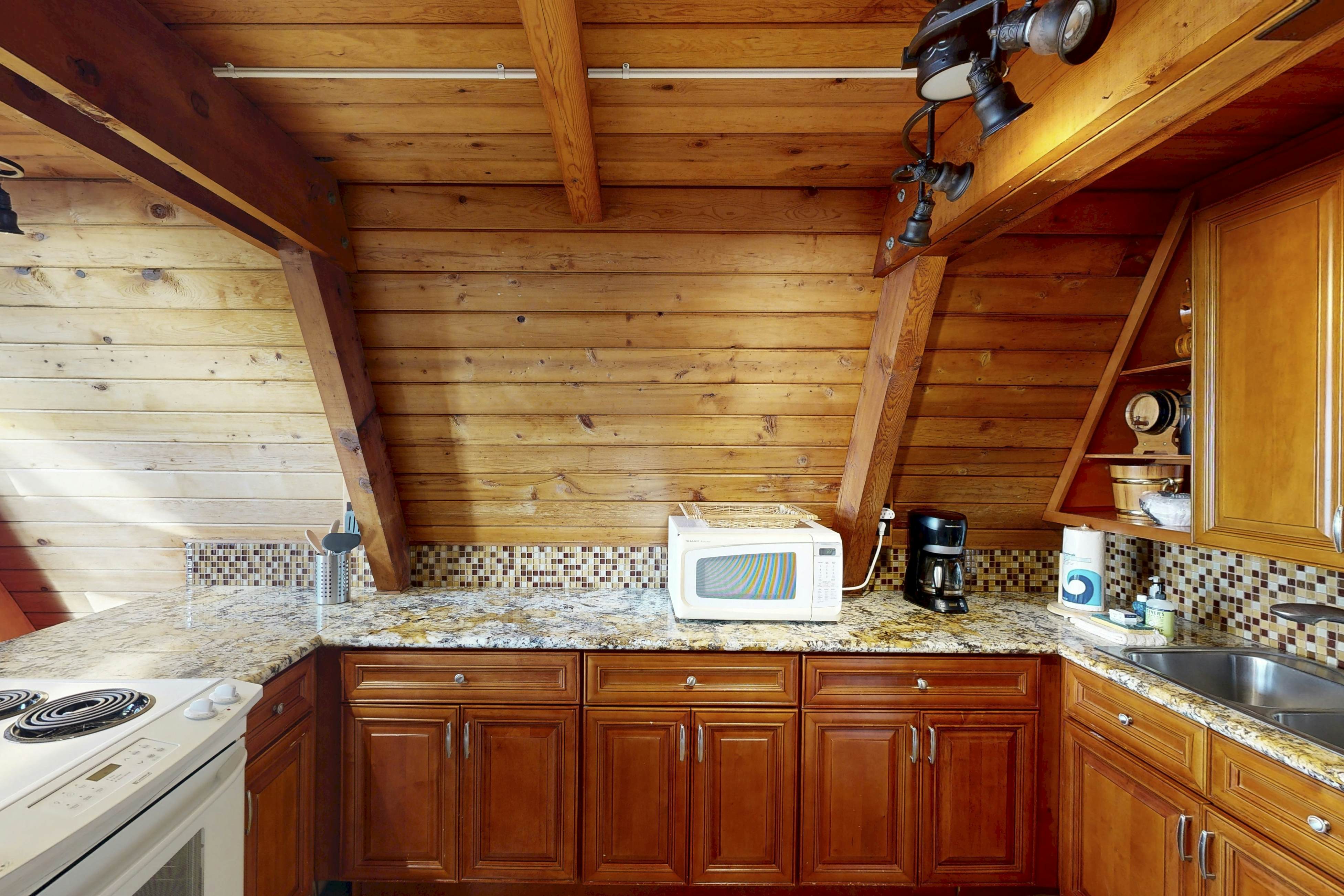 Dog-friendly A-frame cottage—oceanfront with ocean views & two blocks from beach