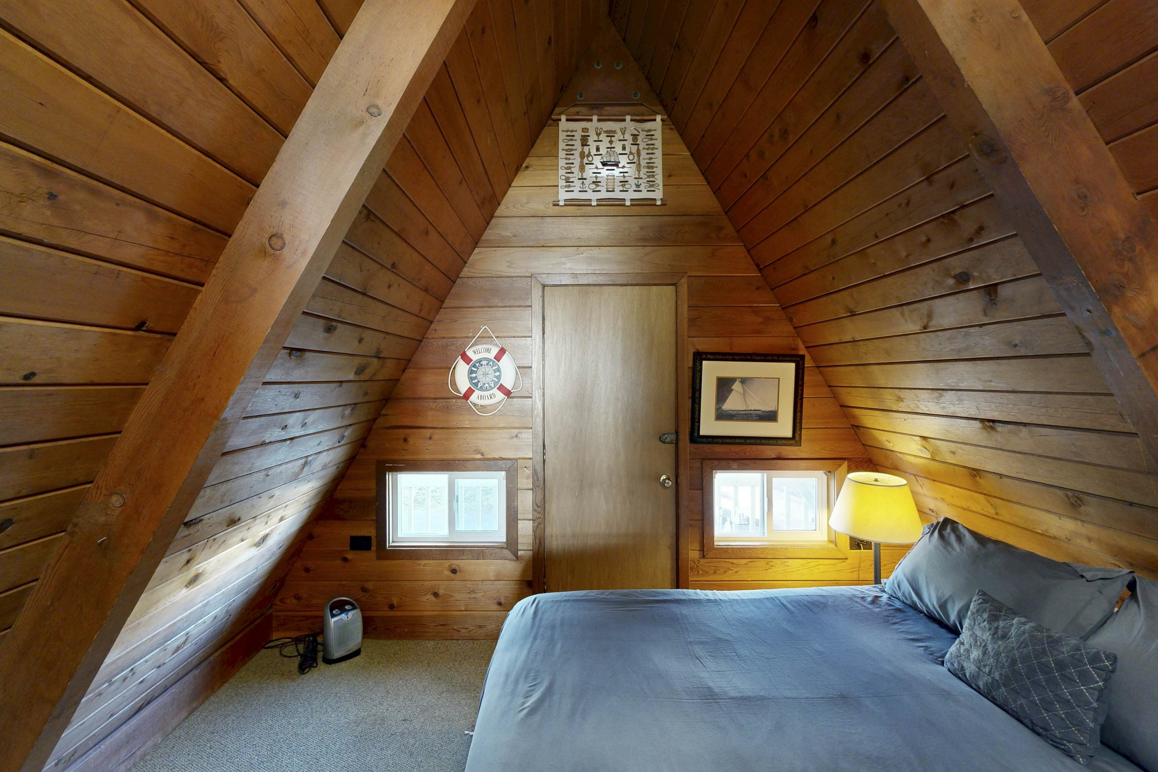 Dog-friendly A-frame cottage—oceanfront with ocean views & two blocks from beach