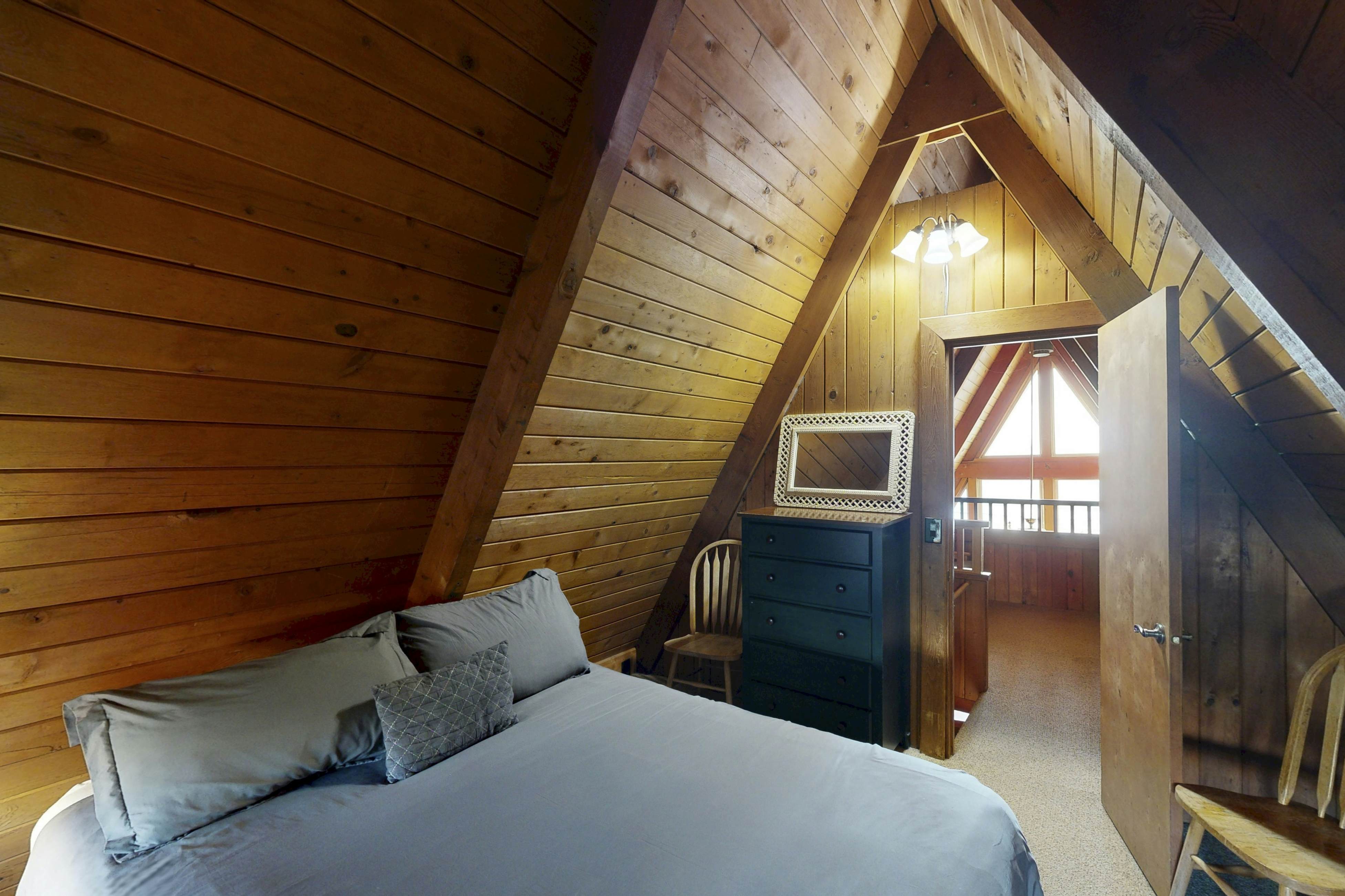 Dog-friendly A-frame cottage—oceanfront with ocean views & two blocks from beach