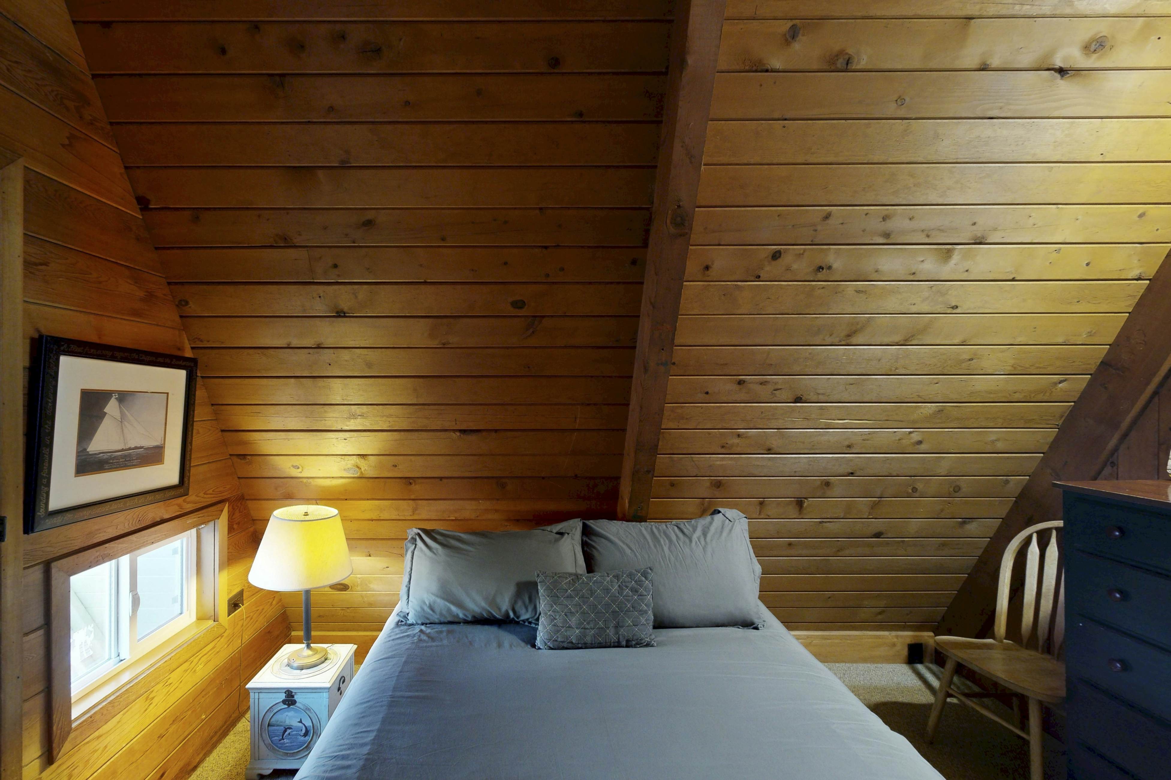 Dog-friendly A-frame cottage—oceanfront with ocean views & two blocks from beach