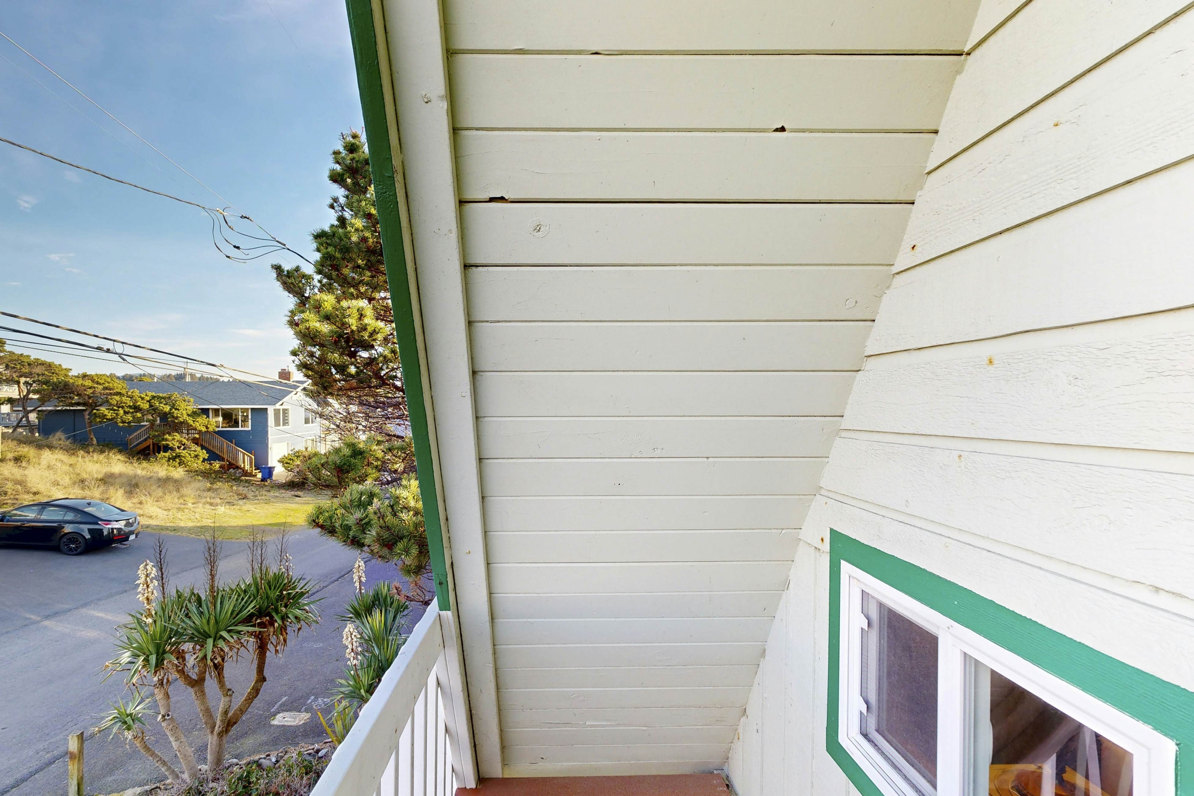 Dog-friendly A-frame cottage—oceanfront with ocean views & two blocks from beach