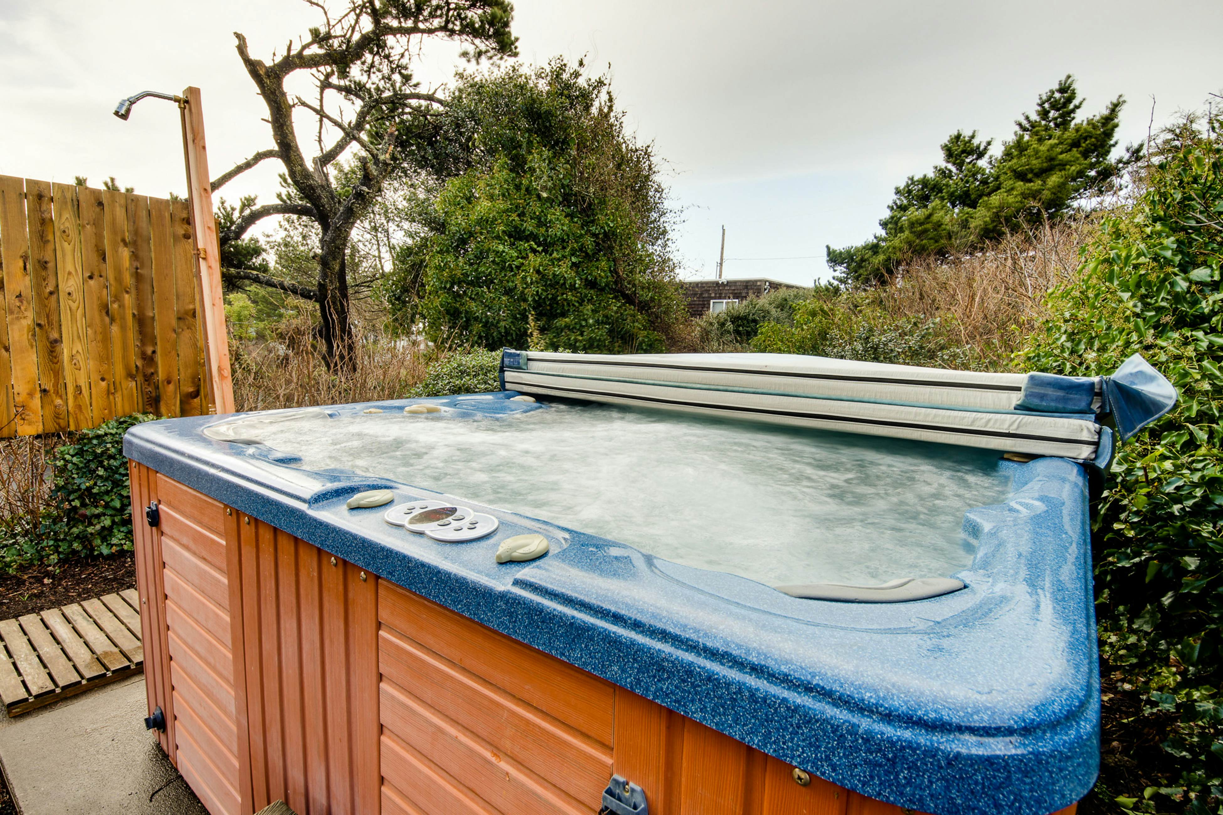 Dog-Friendly Home with Private Hot Tub & Ocean Views - Walk to the Beach