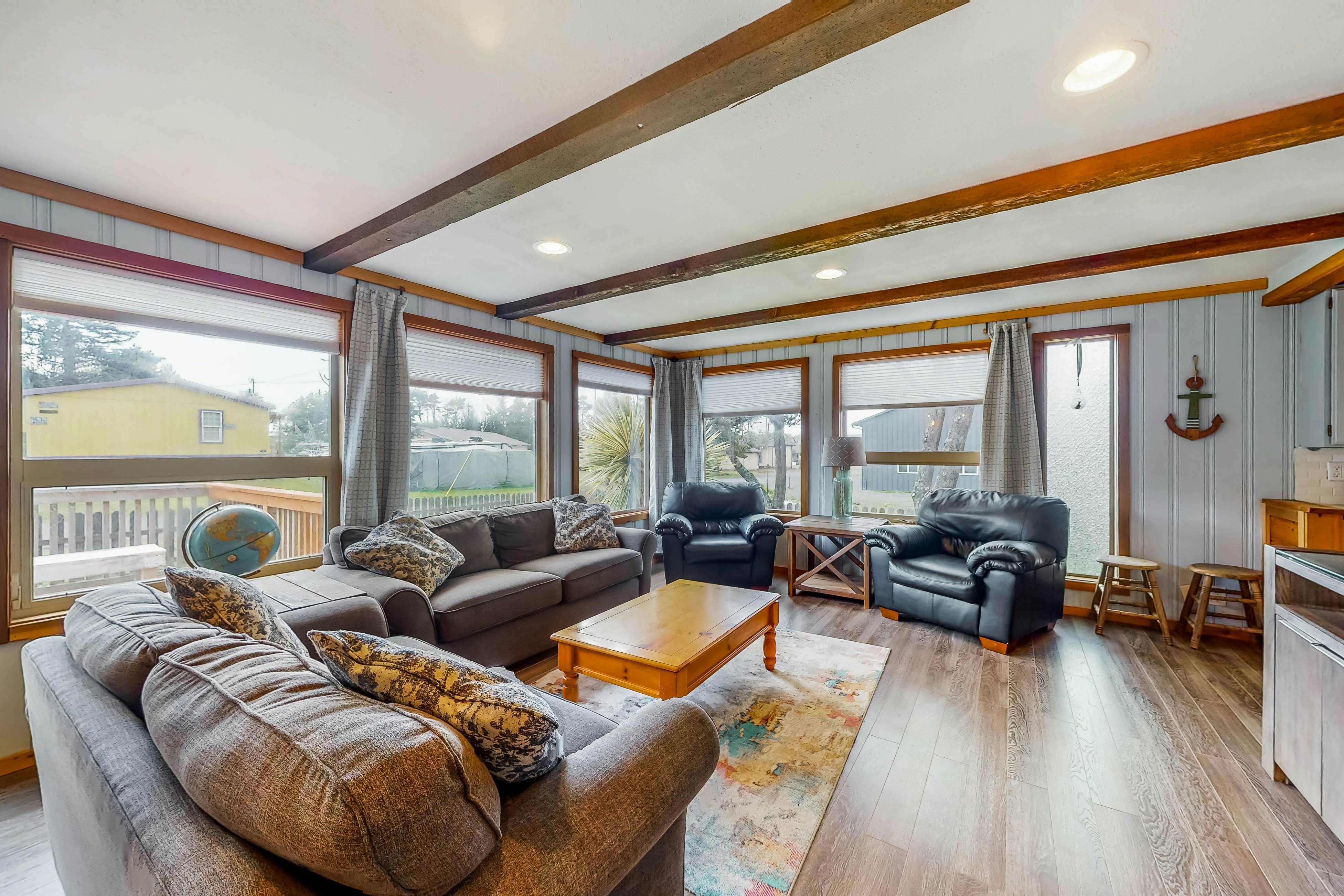 Dog-friendly house near the ocean with woodstove, yard, patio & washer/dryer