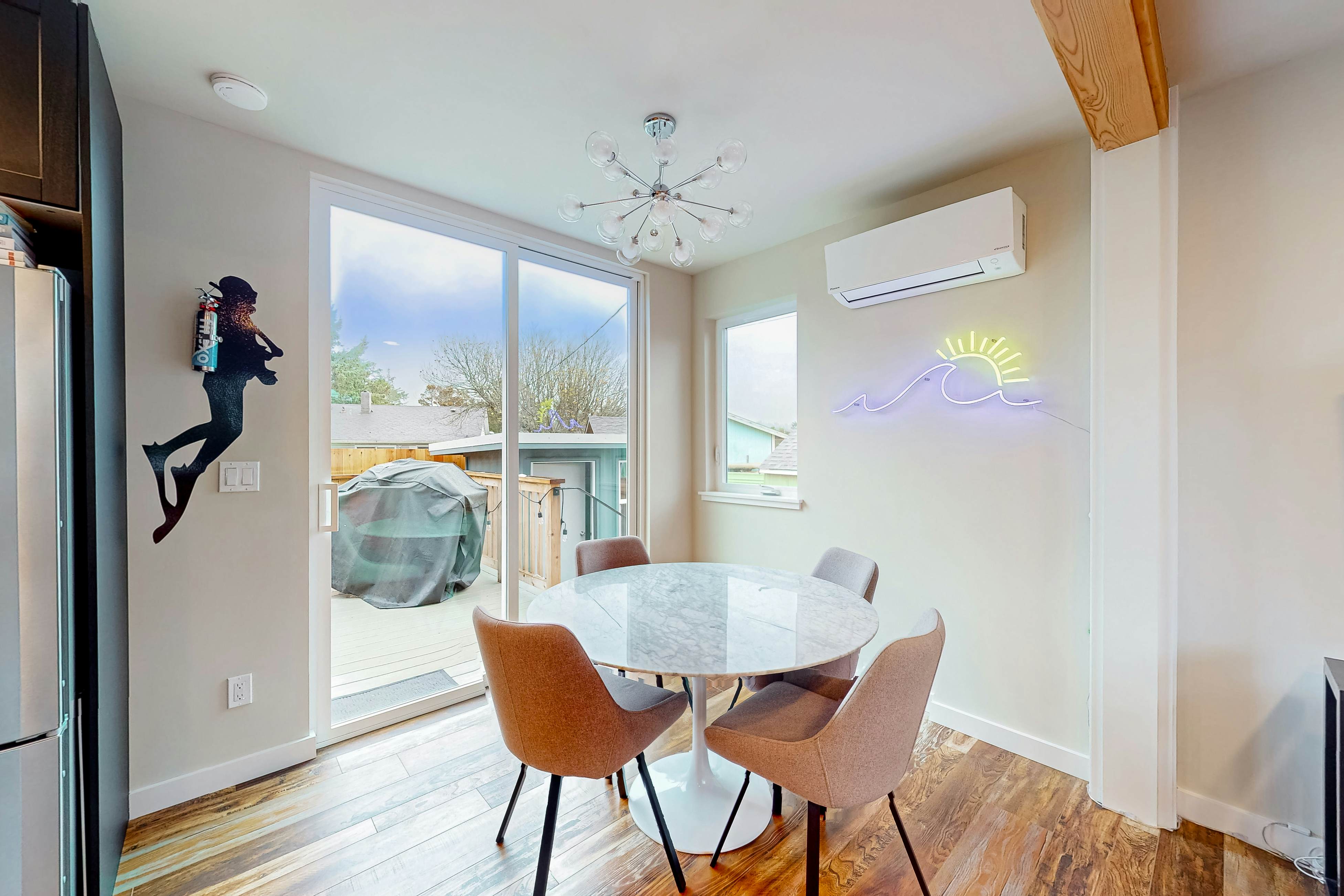 Dog-friendly, brand-new shipping container home, steps from the beach