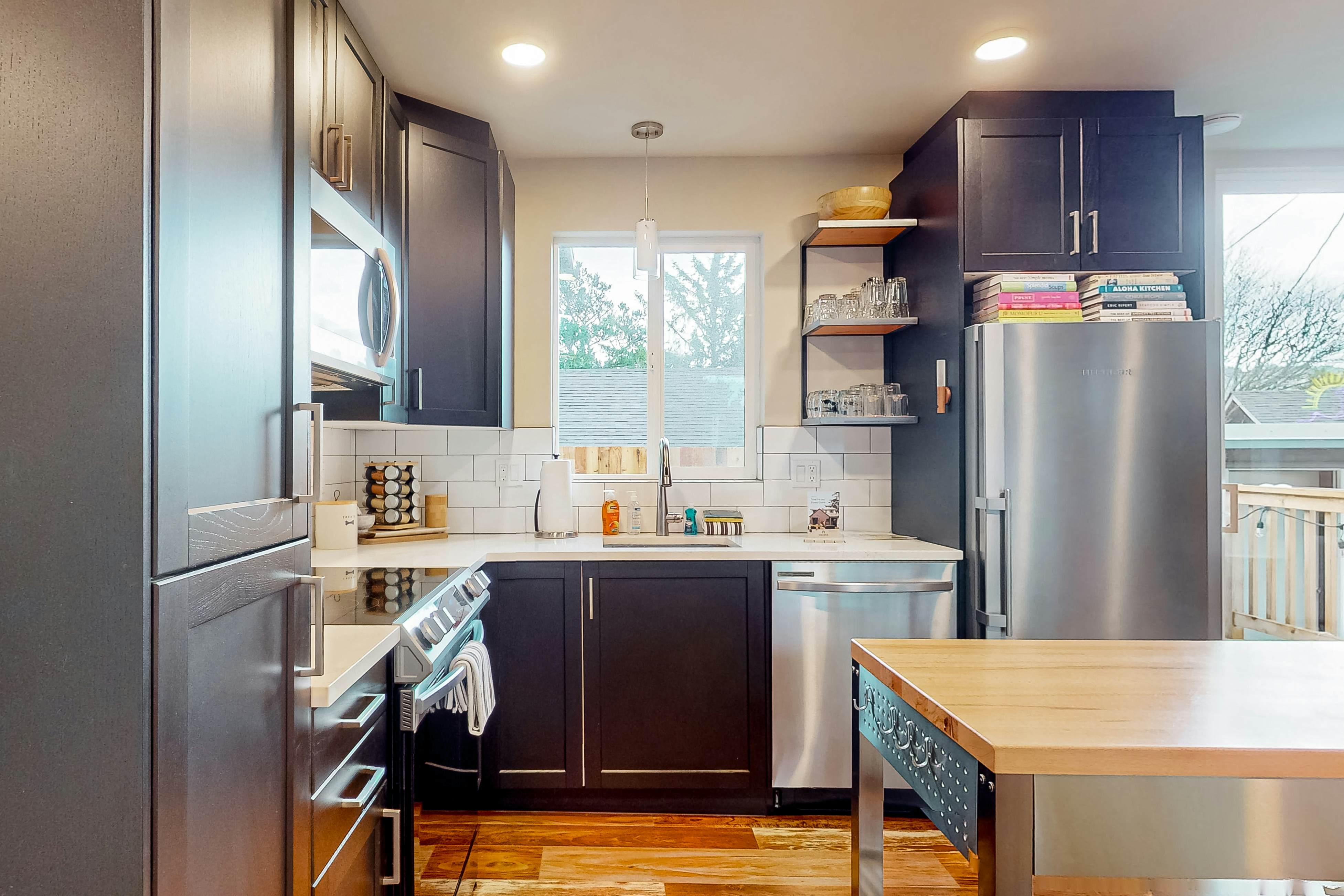 Dog-friendly, brand-new shipping container home, steps from the beach