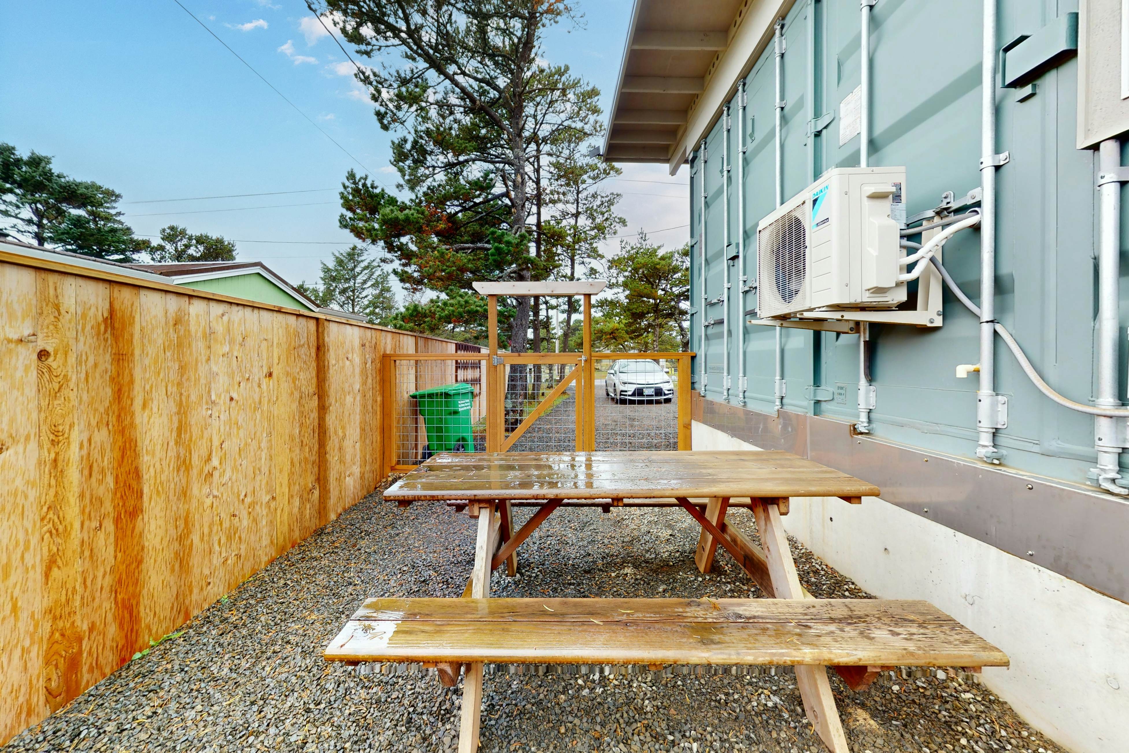 Dog-friendly, brand-new shipping container home, steps from the beach