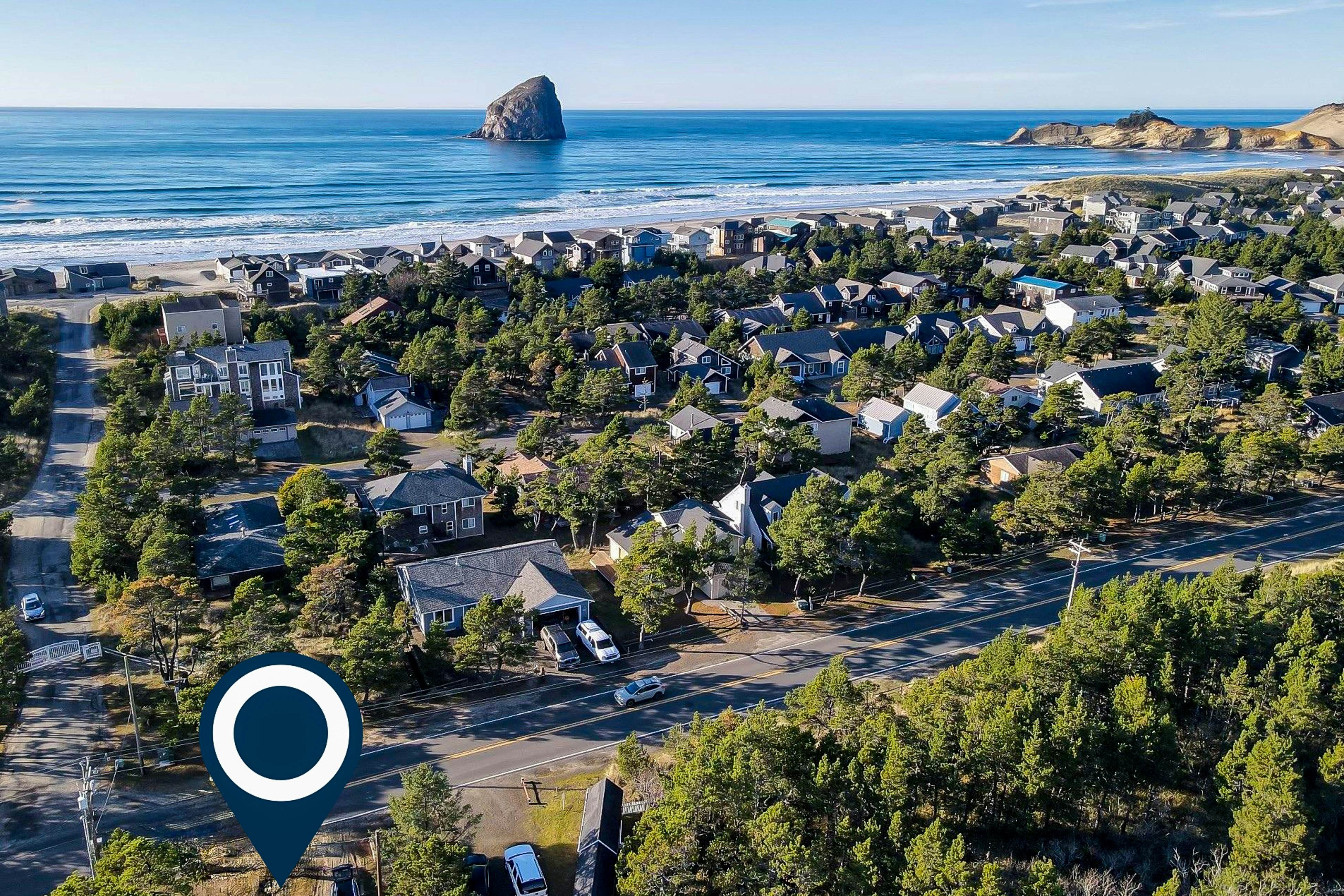 Dog-friendly, brand-new shipping container home, steps from the beach