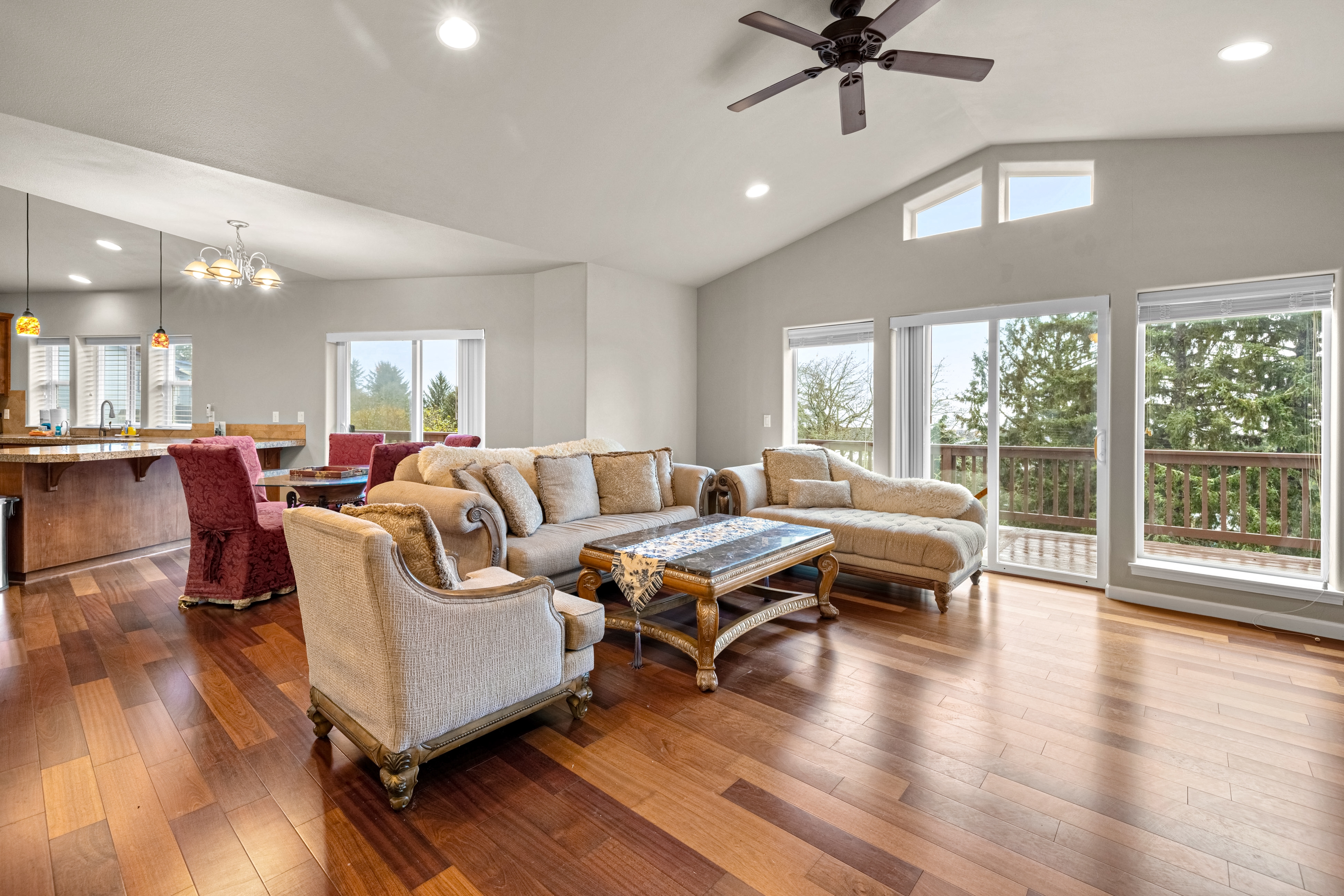 Three story ocean view home with balconies grill and open layout dog friendly