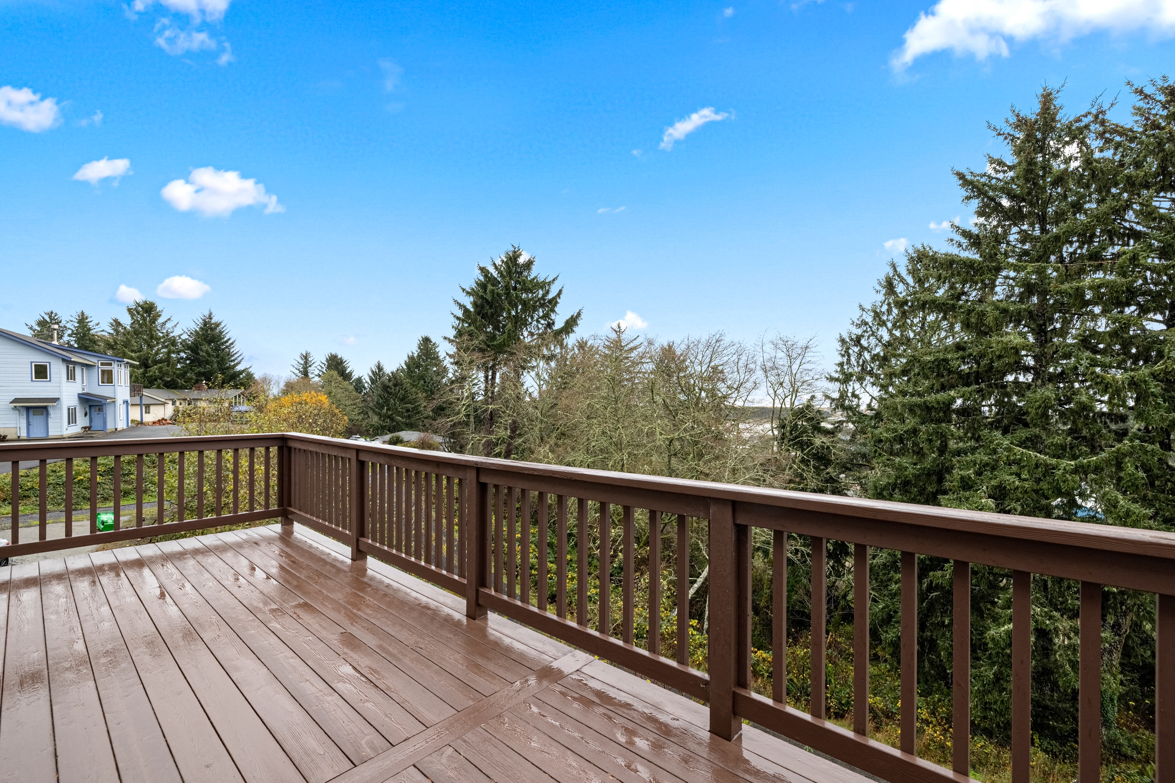 Three story ocean view home with balconies grill and open layout dog friendly