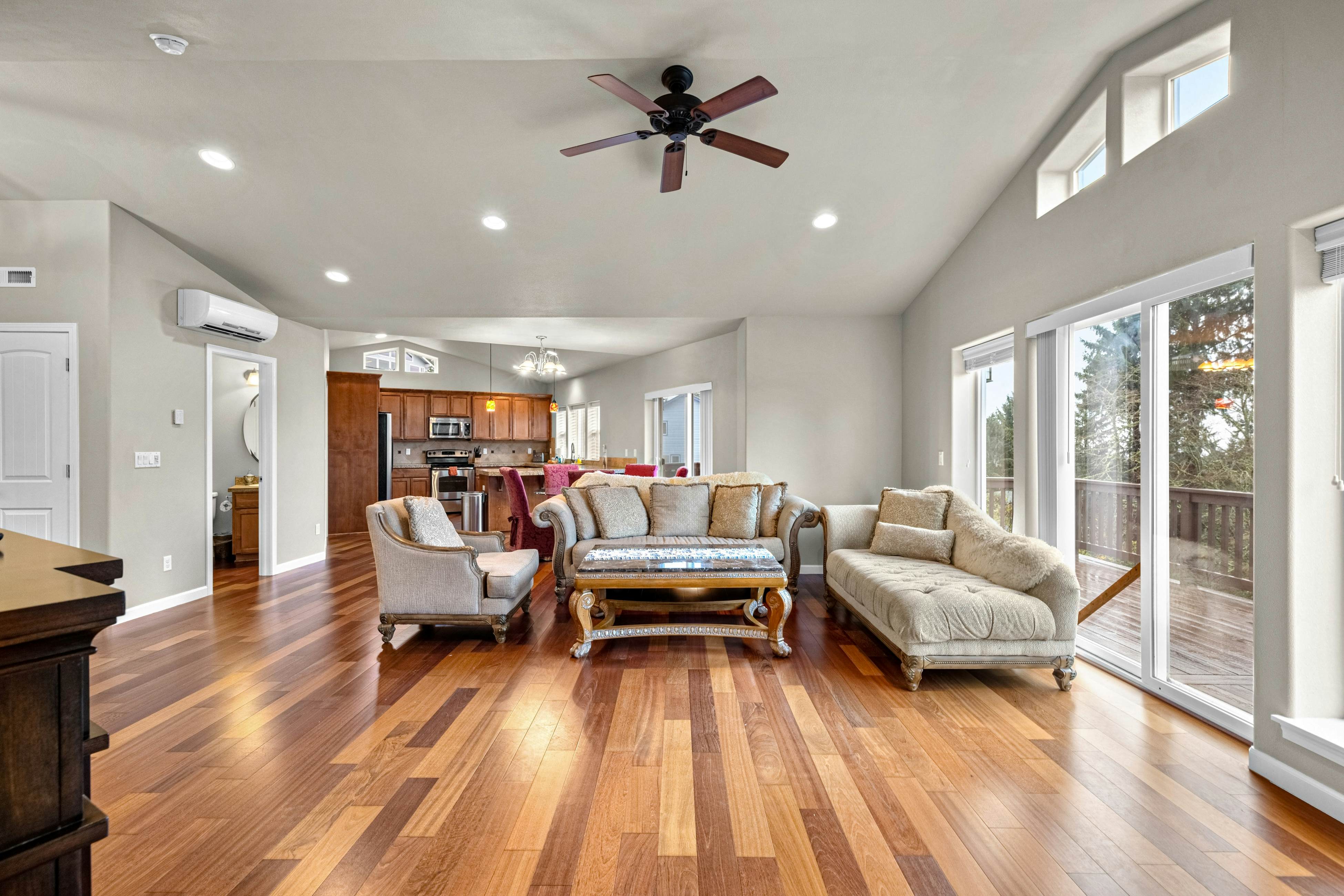 Three-story ocean view home with balconies, grill, & open layout - dog-friendly